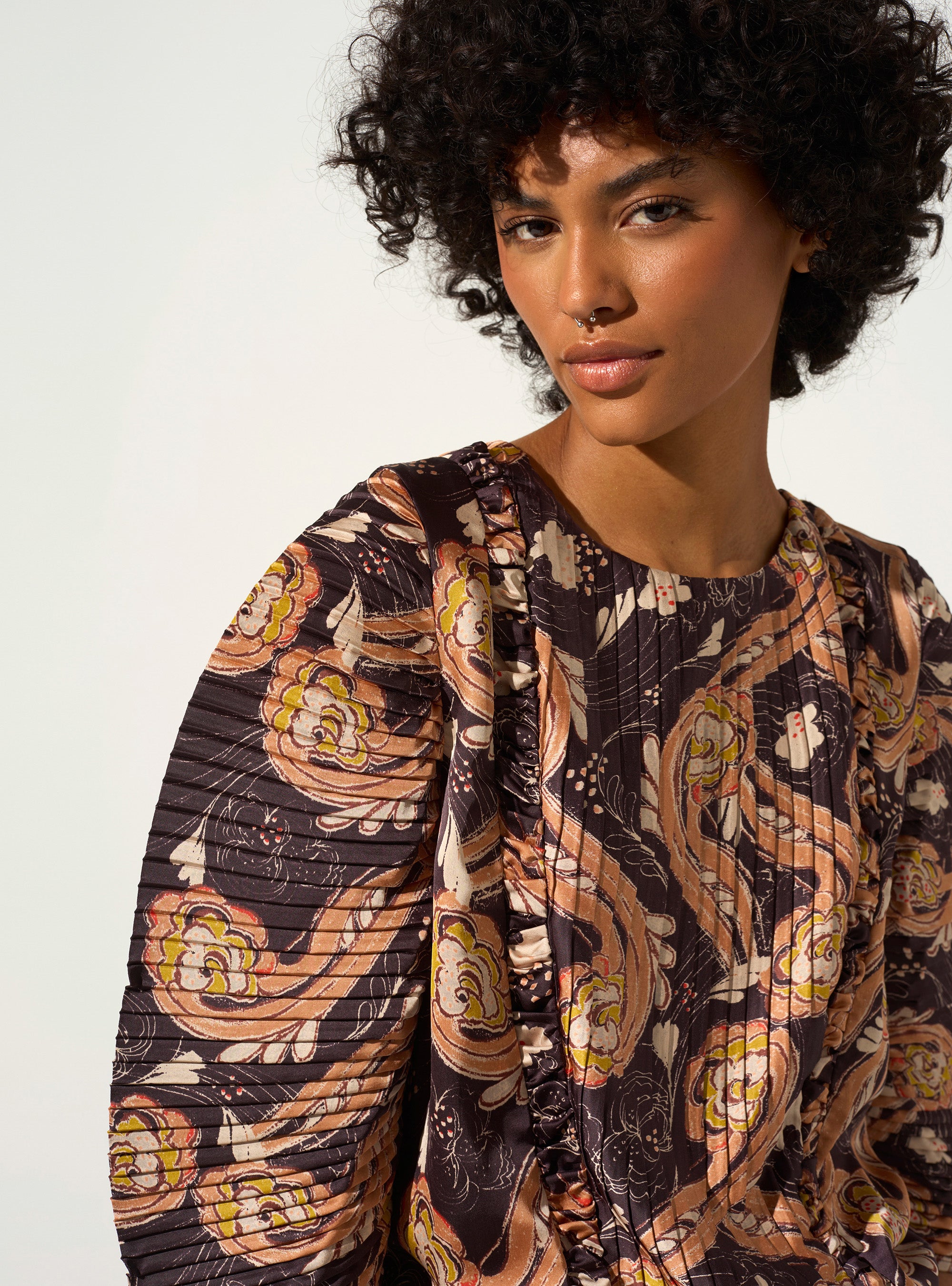 Bluse mit Ballonärmeln