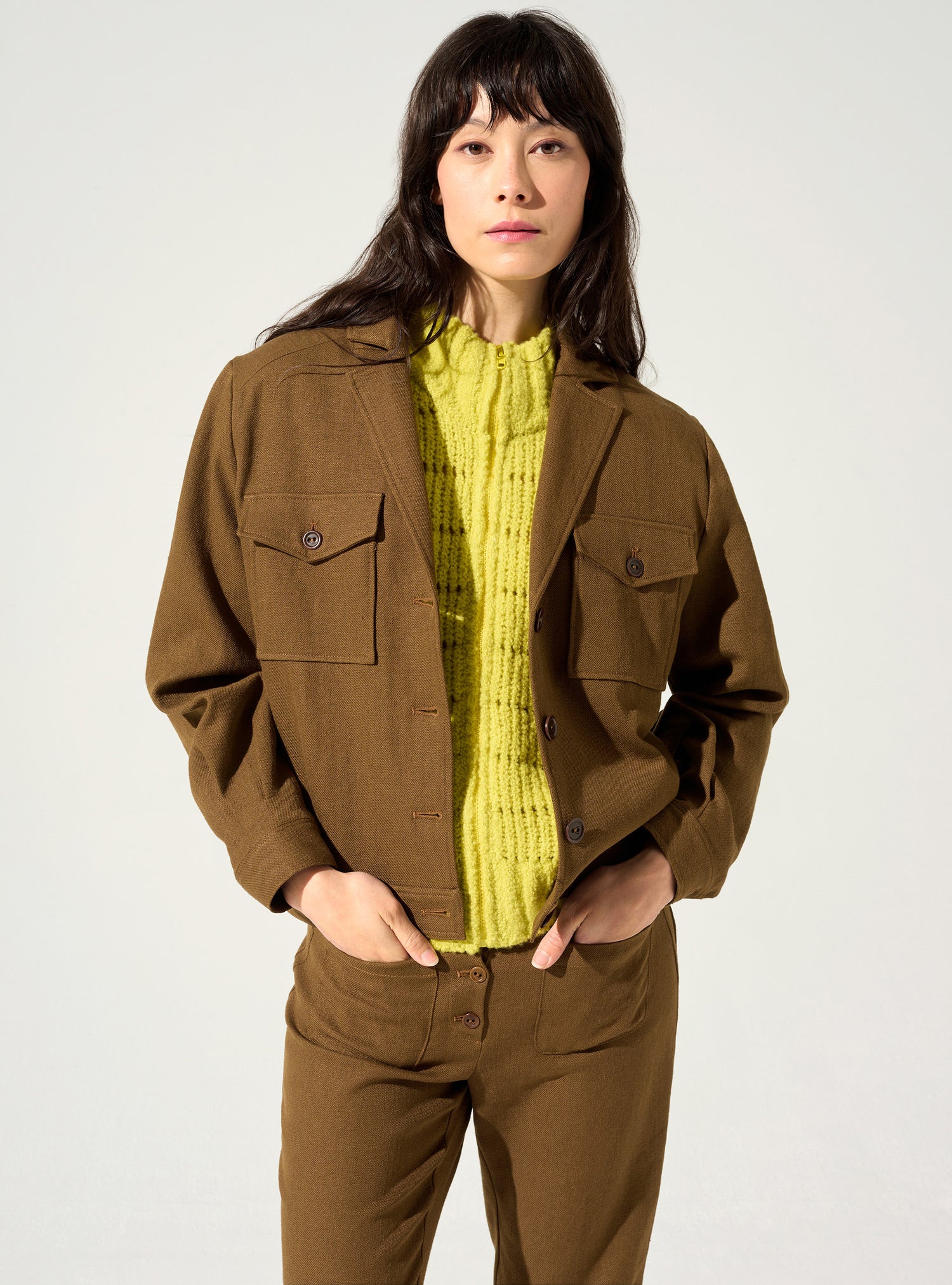 Taillierte Jacke