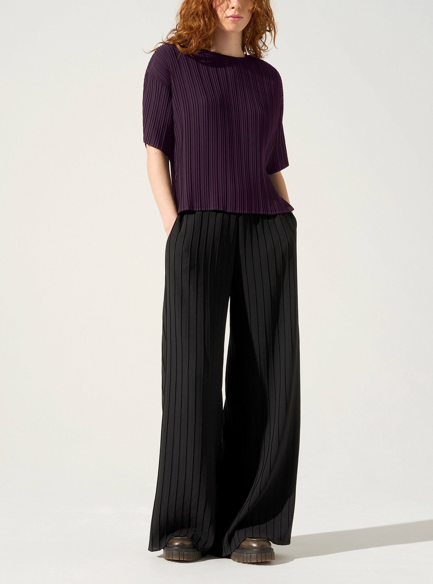 Plissierte Bluse