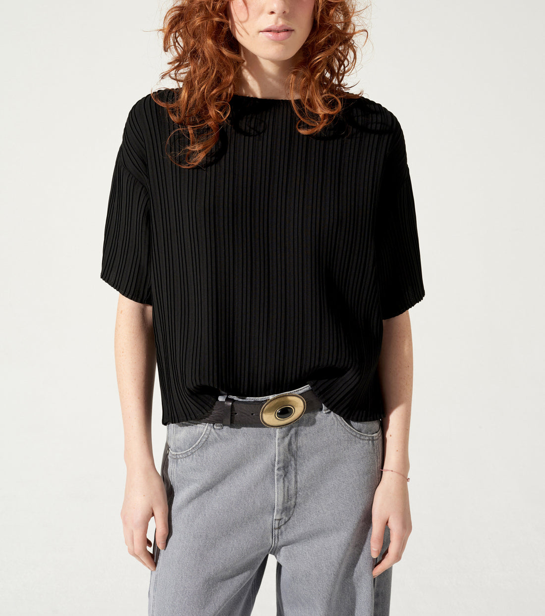 Blouse plissée