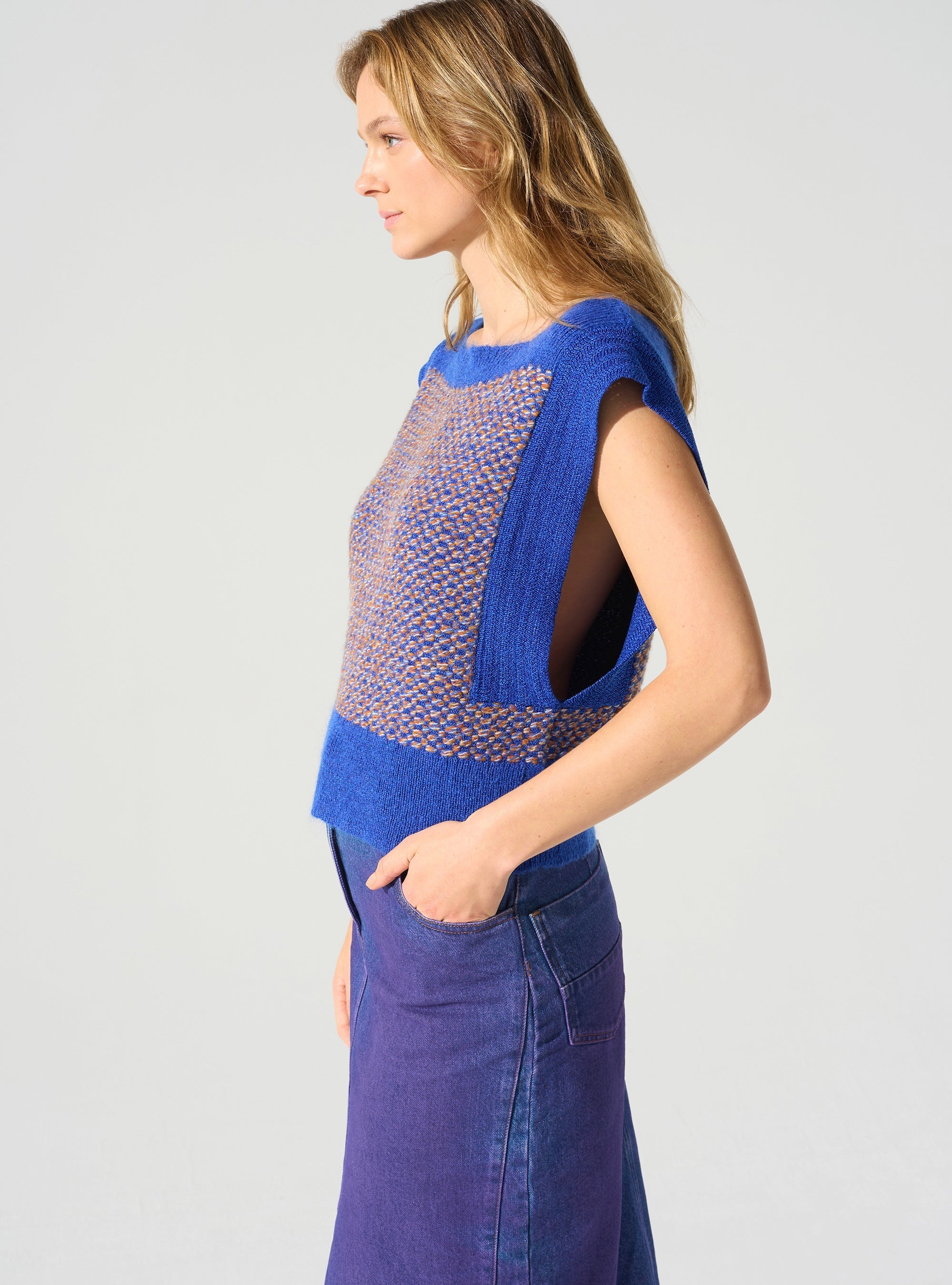 Pull sans manches Cotélac 