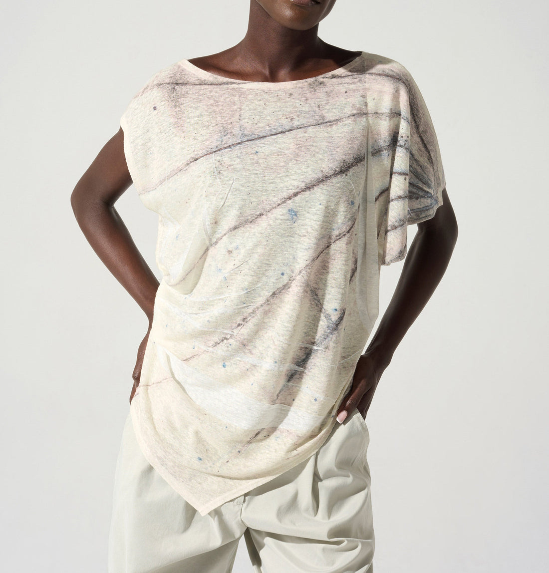 T-shirt asymétrique Cotélac 