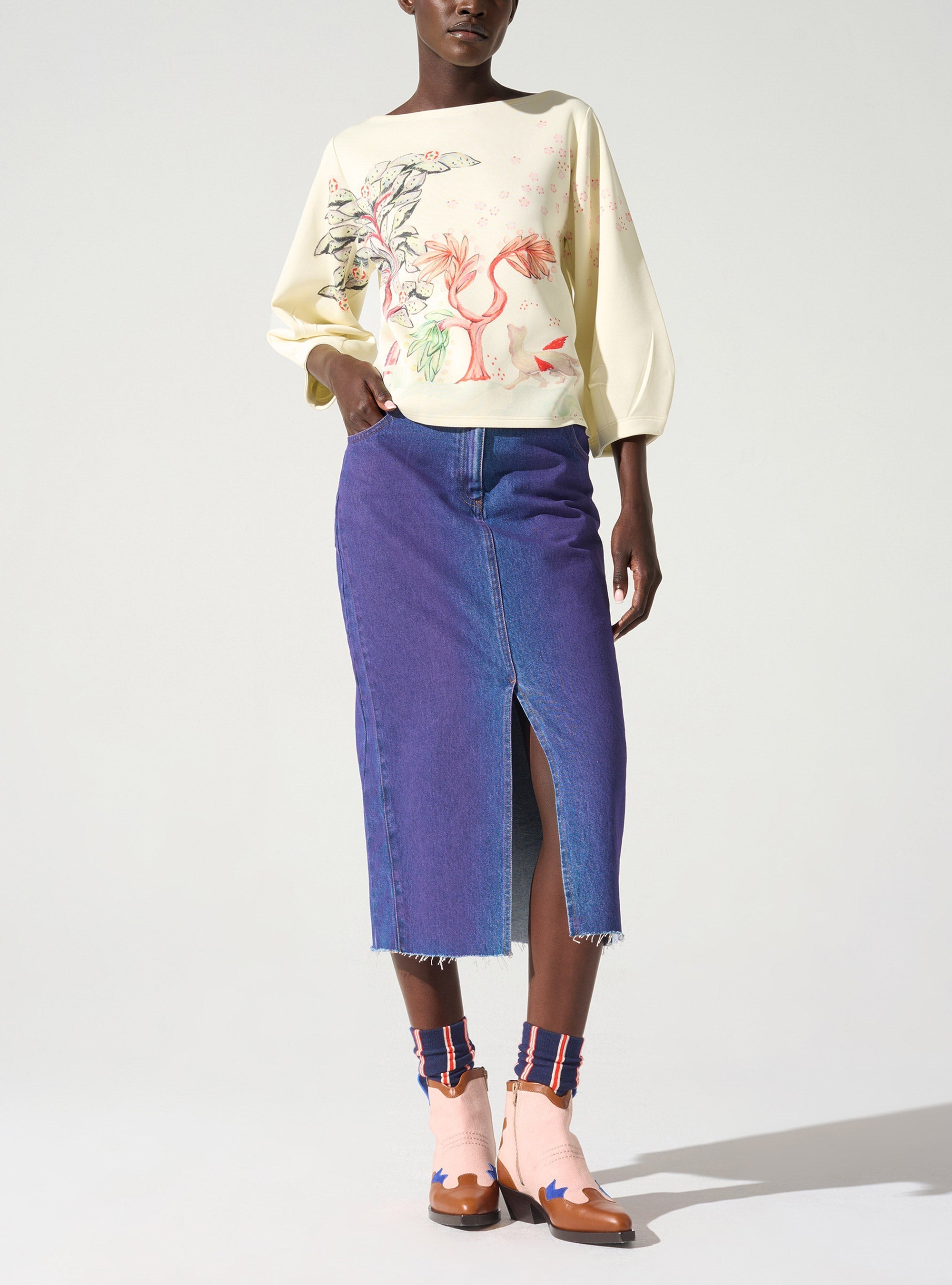 Sweat manches bouffantes Cotélac 