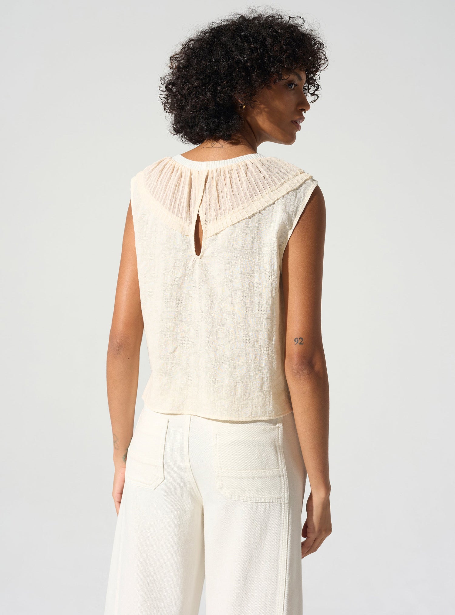 Débardeur plissé Cotélac 