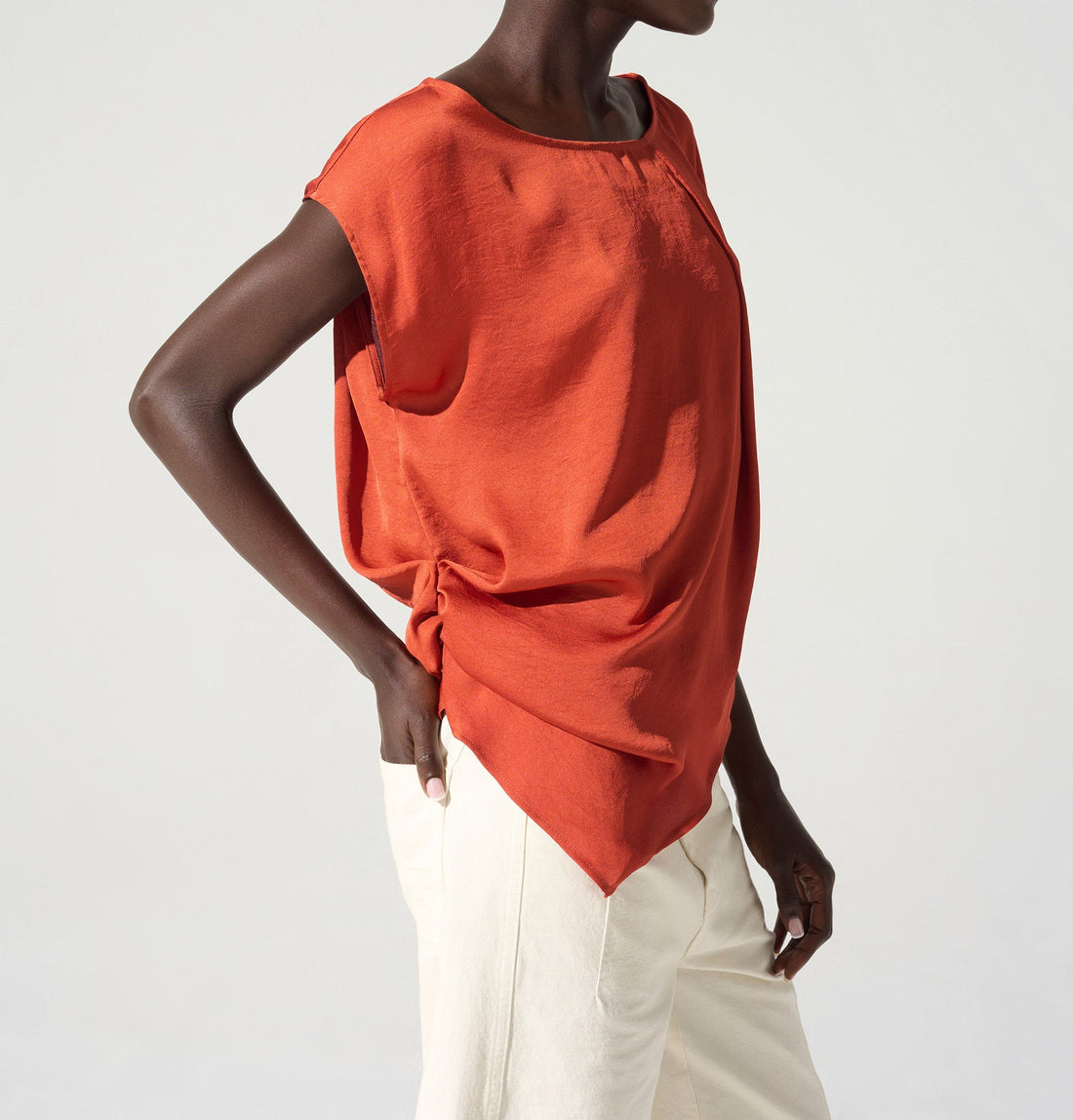 Blouse asymétrique encolure bateau Cotélac 