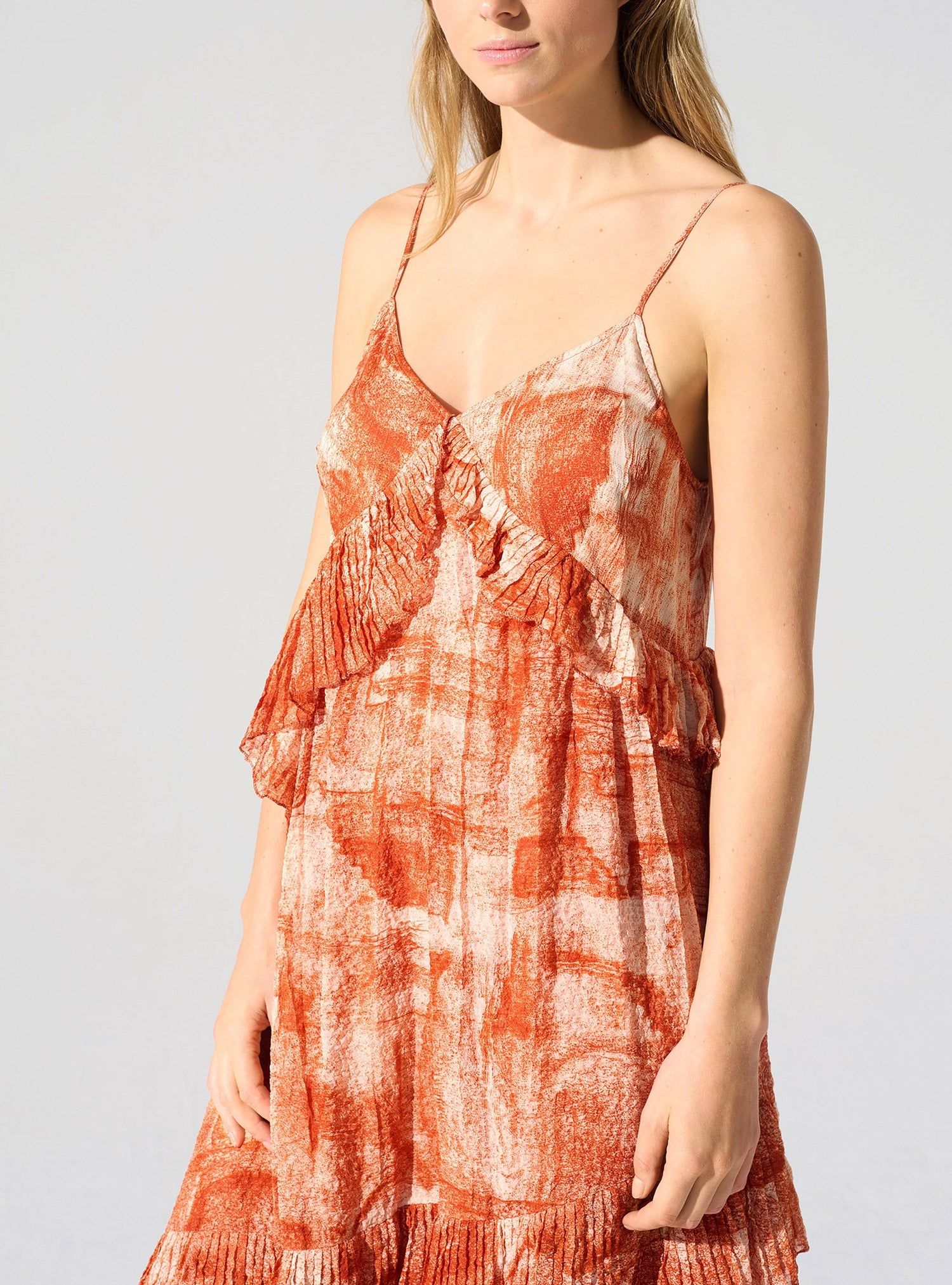 Robe longue fines bretelles Cotélac 