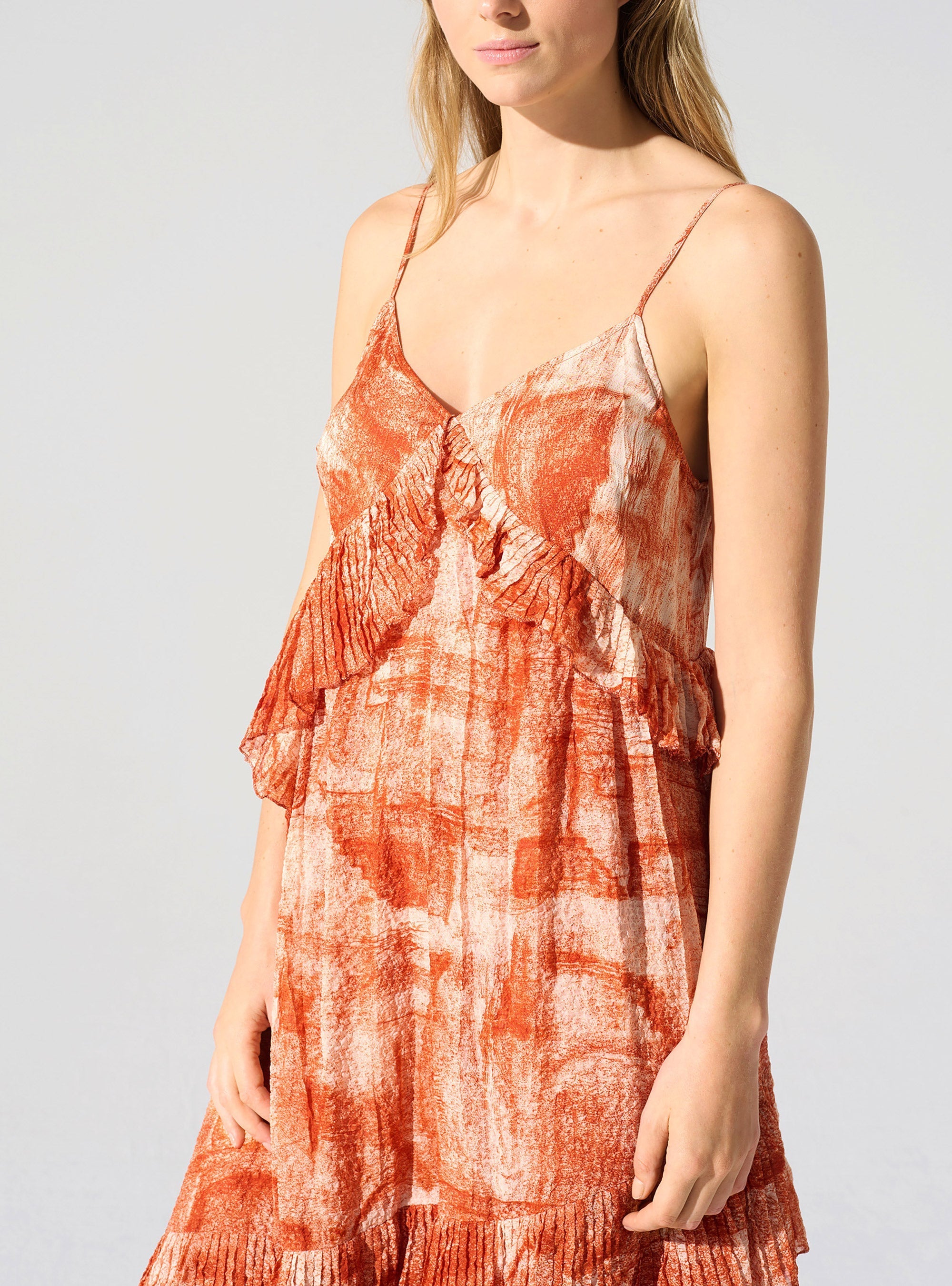 Robe longue fines bretelles Cotélac 