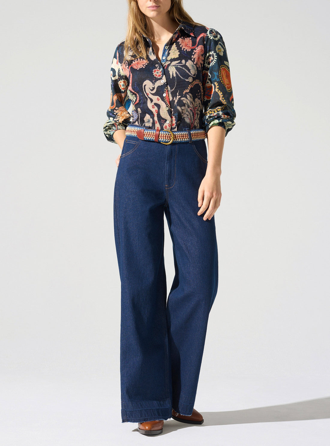 Chemise manches longues bouffantes Cotélac 