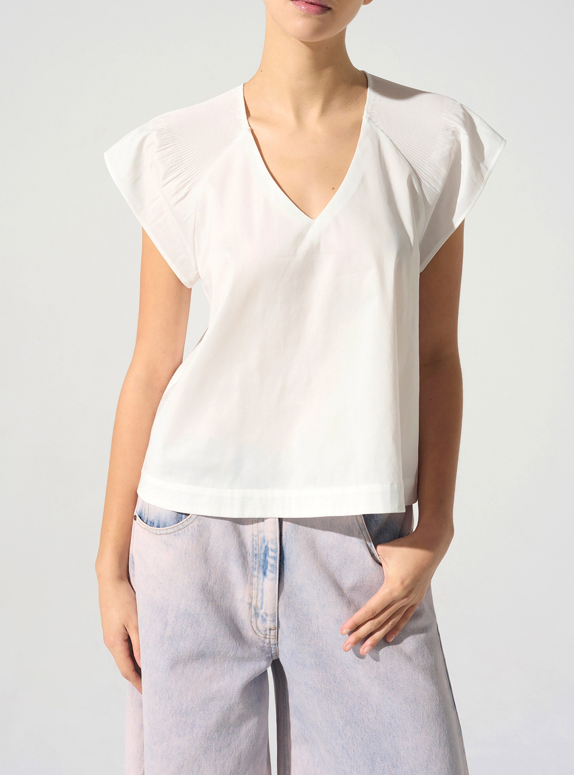 Blouse plissée cristal Cotélac 