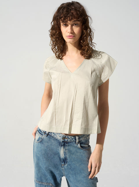 Kristallfaltenbluse