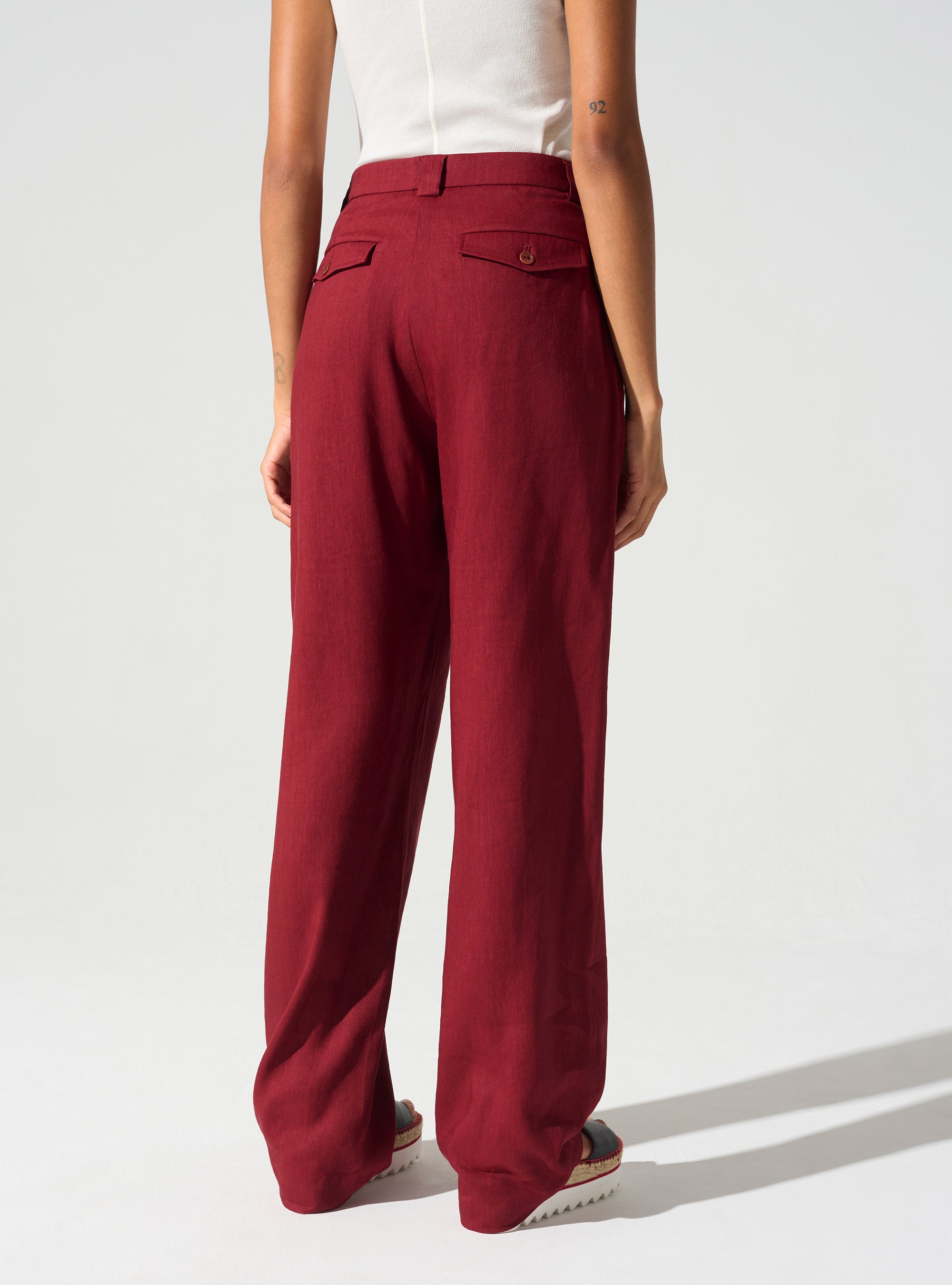 Pantalon large ceinture anglaise Cotélac 
