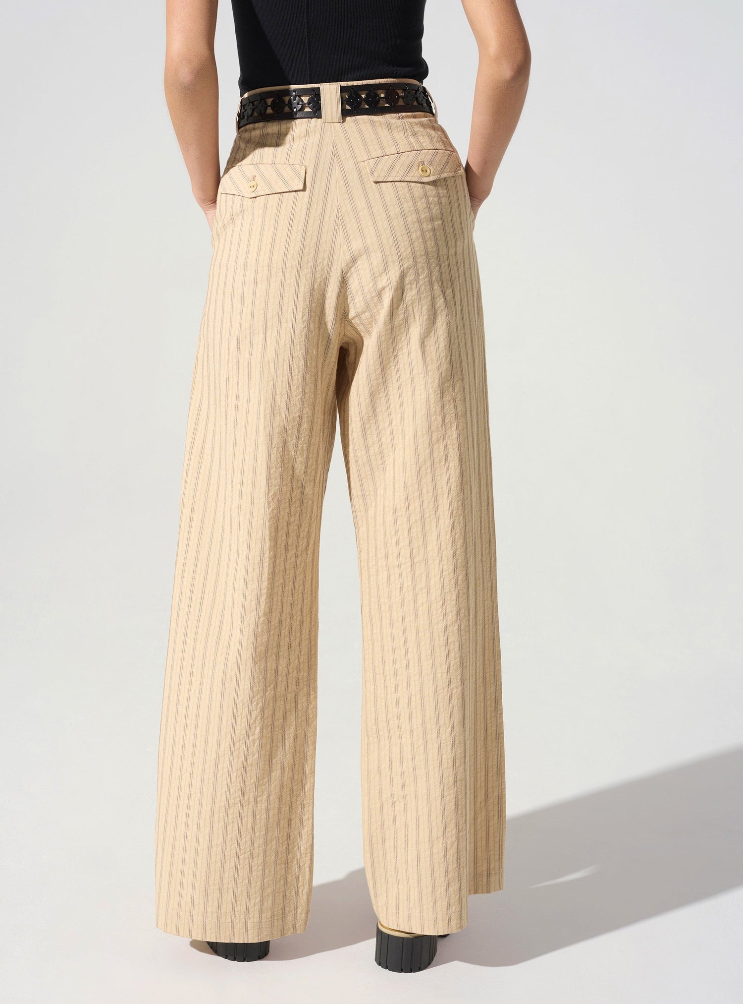 Pantalon large ceinture anglaise Cotélac 