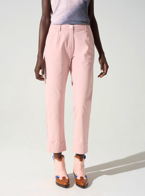 Belted Capri pants