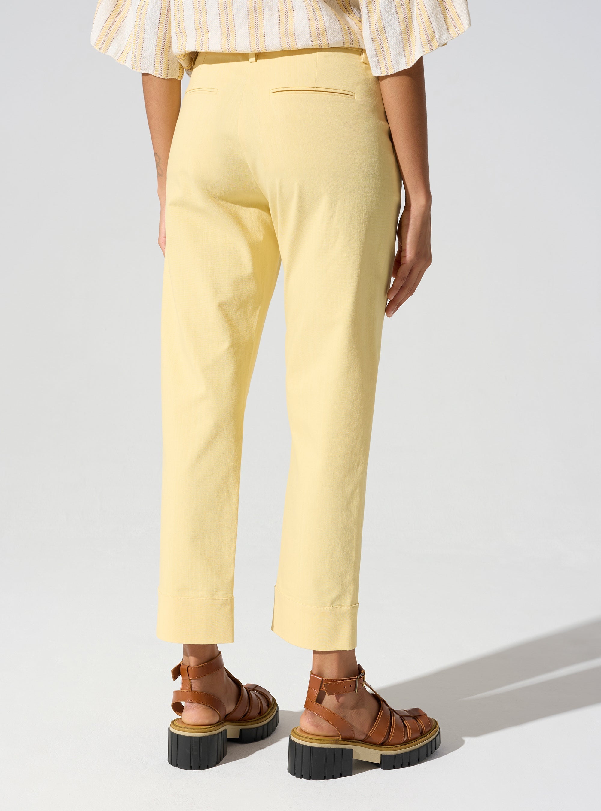 Pantalon Capri avec ceinture passant Cotélac 