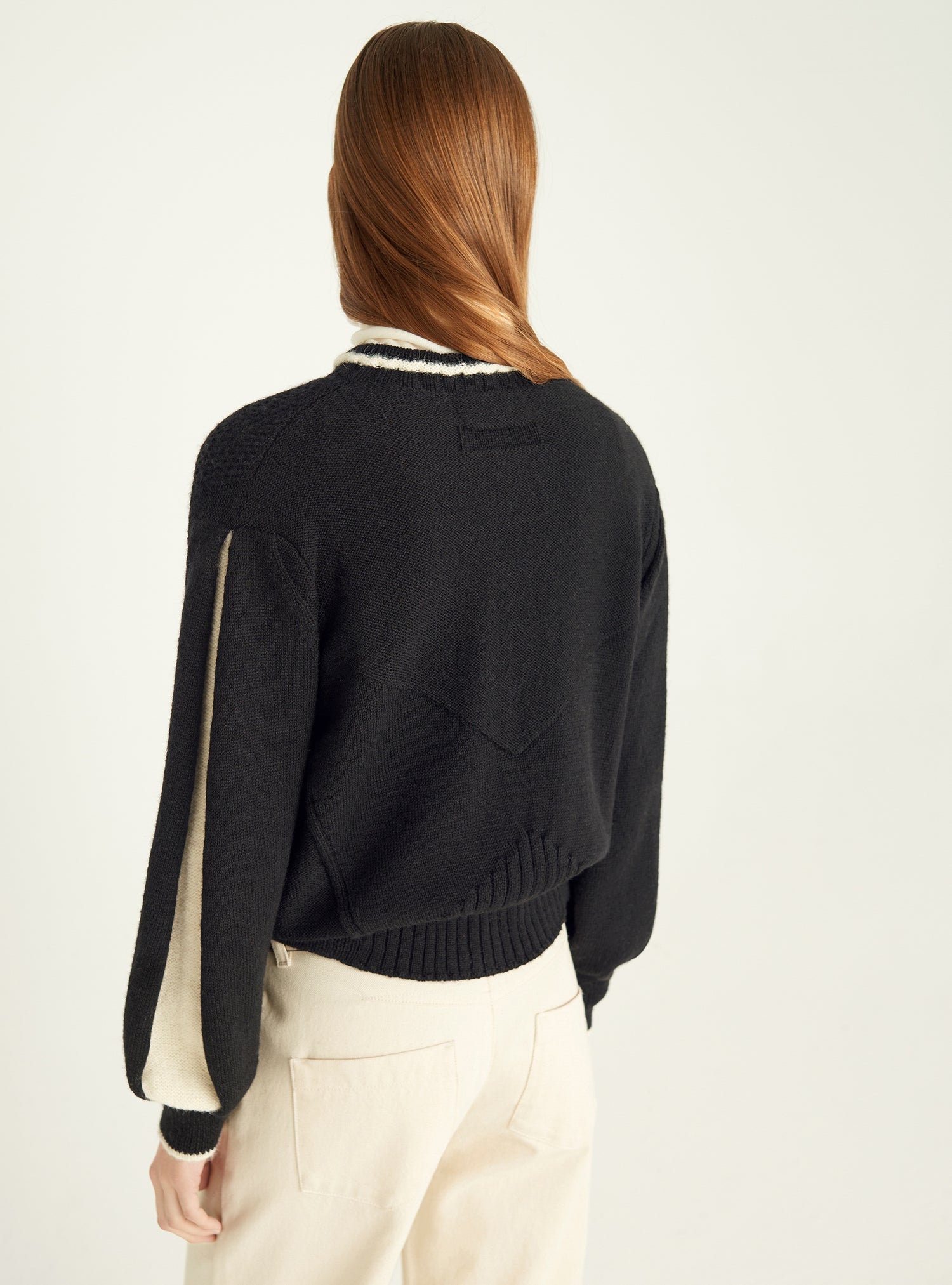Bomber-style cardigan