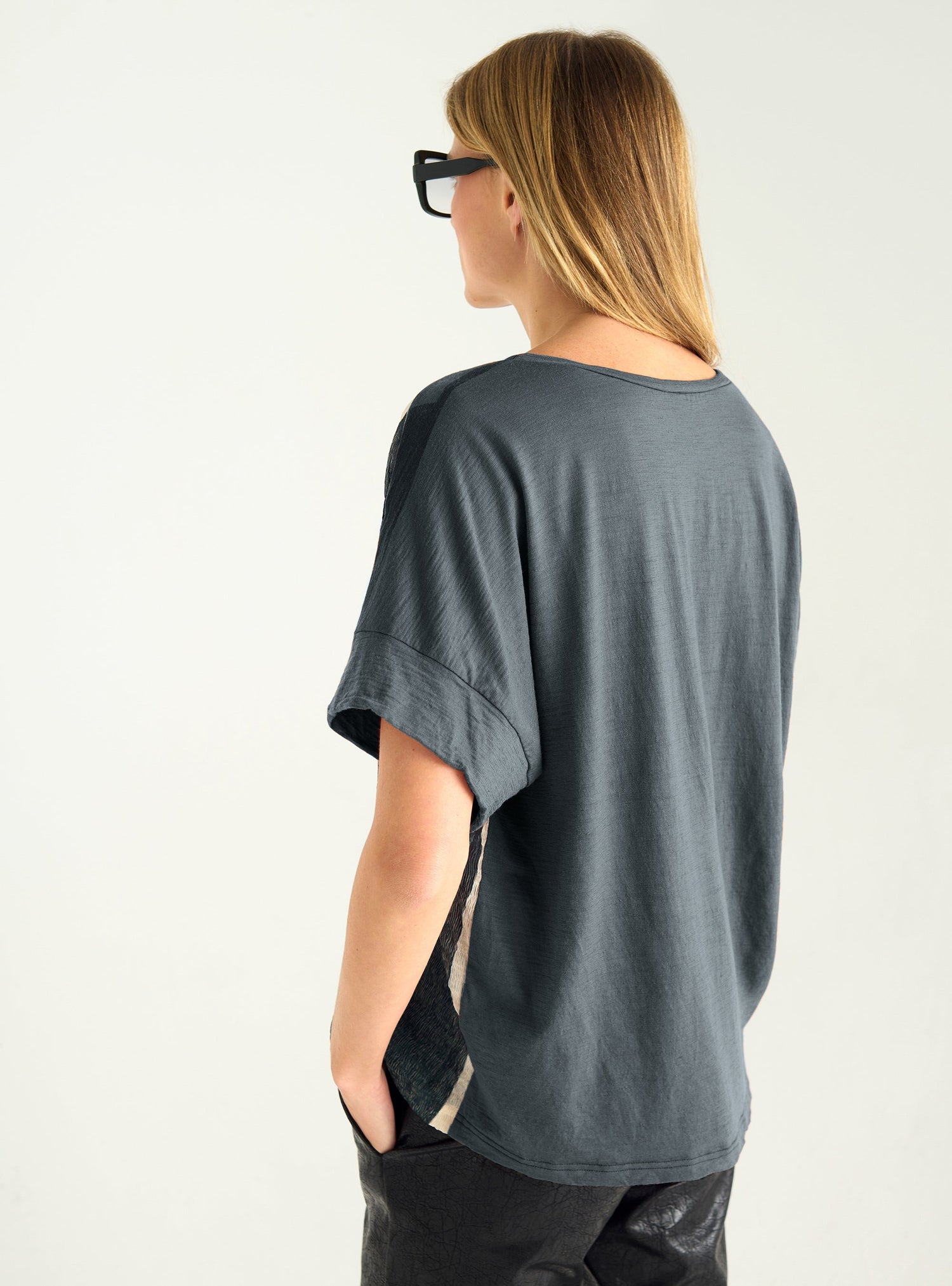 Sublimated two-material T-shirt