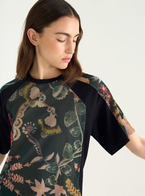 Sublimiertes T-Shirt aus zwei Materialien