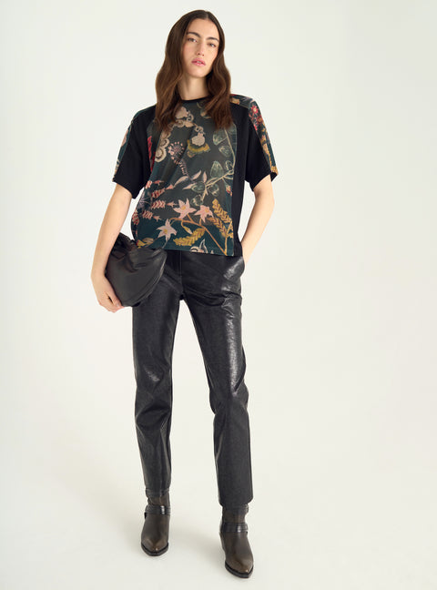 Sublimiertes T-Shirt aus zwei Materialien