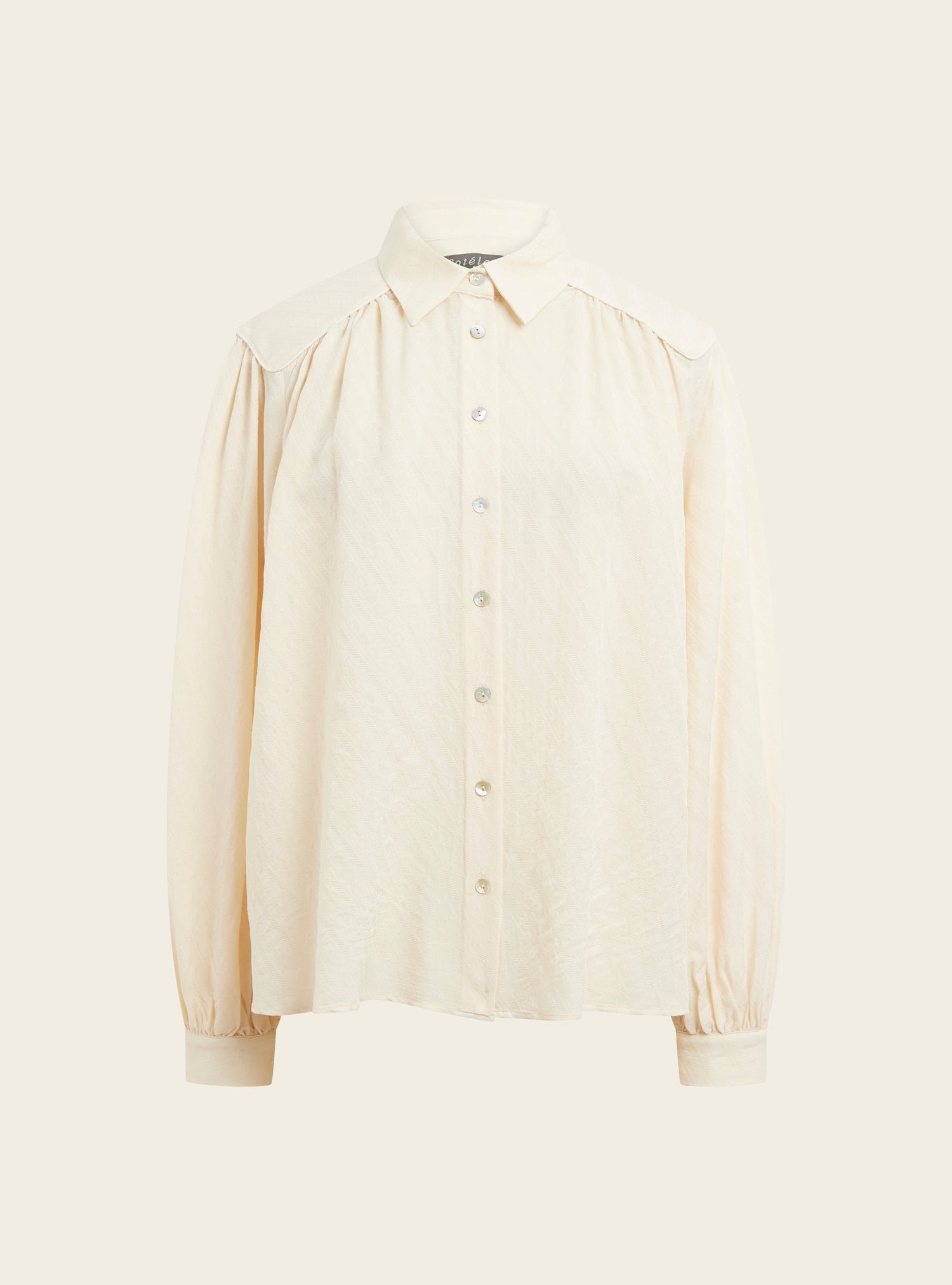 Blouse romantique en laine et soie Cotélac 