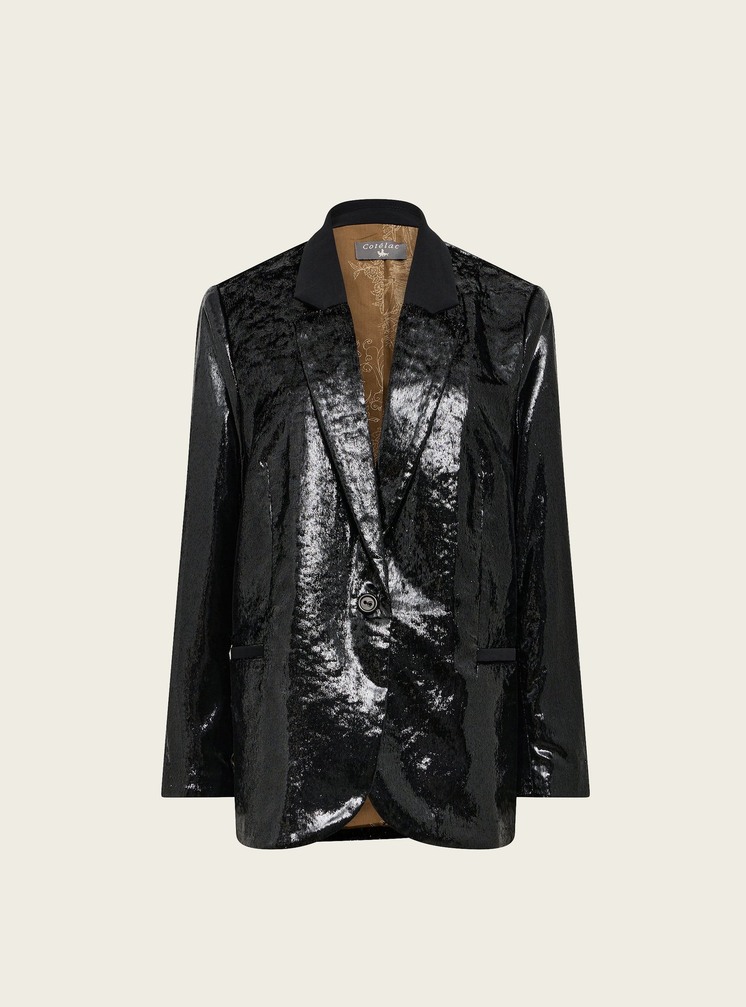 Veste blazer en velours fluide Cotélac 