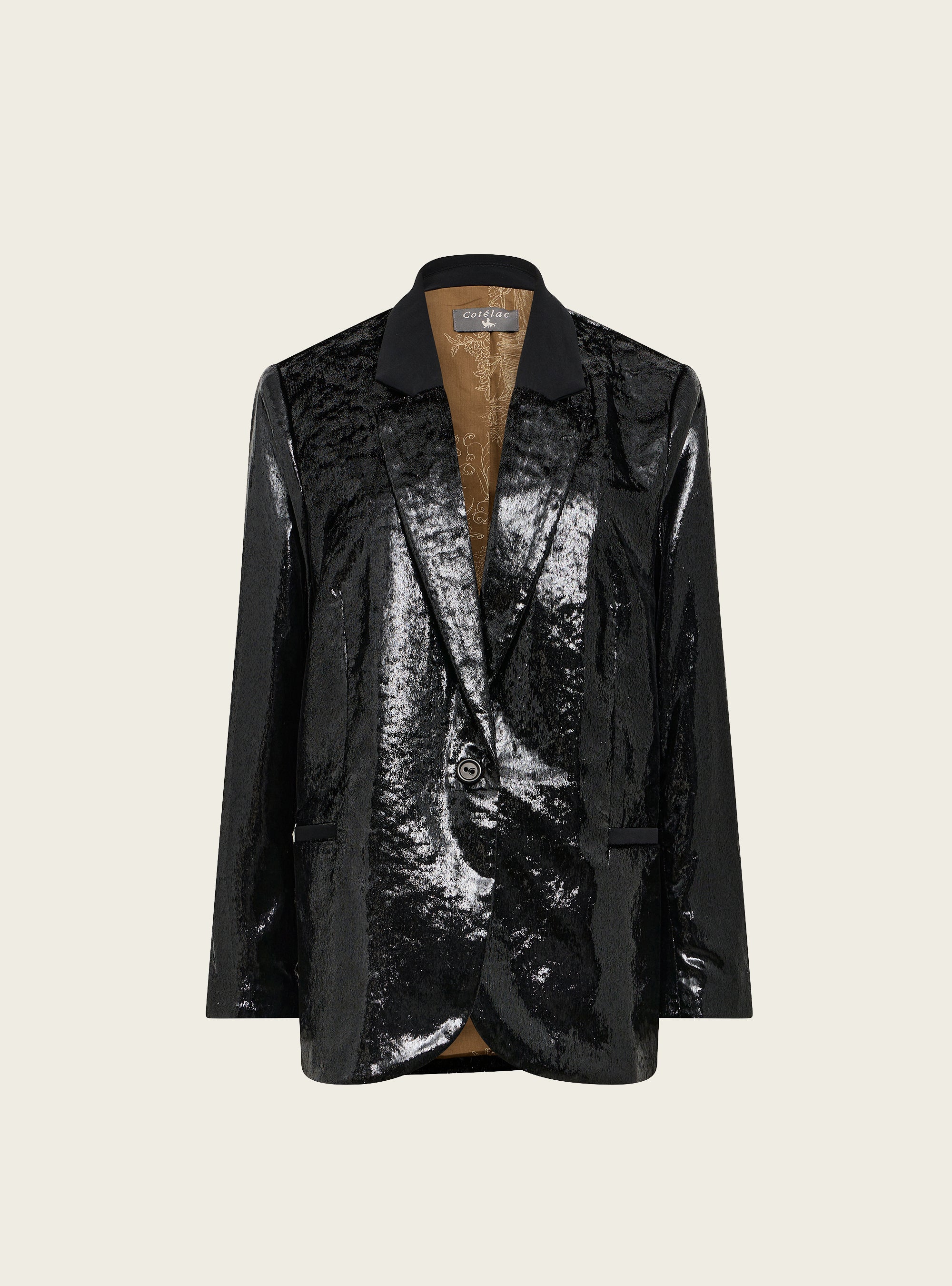 Veste blazer en velours fluide Cotélac 