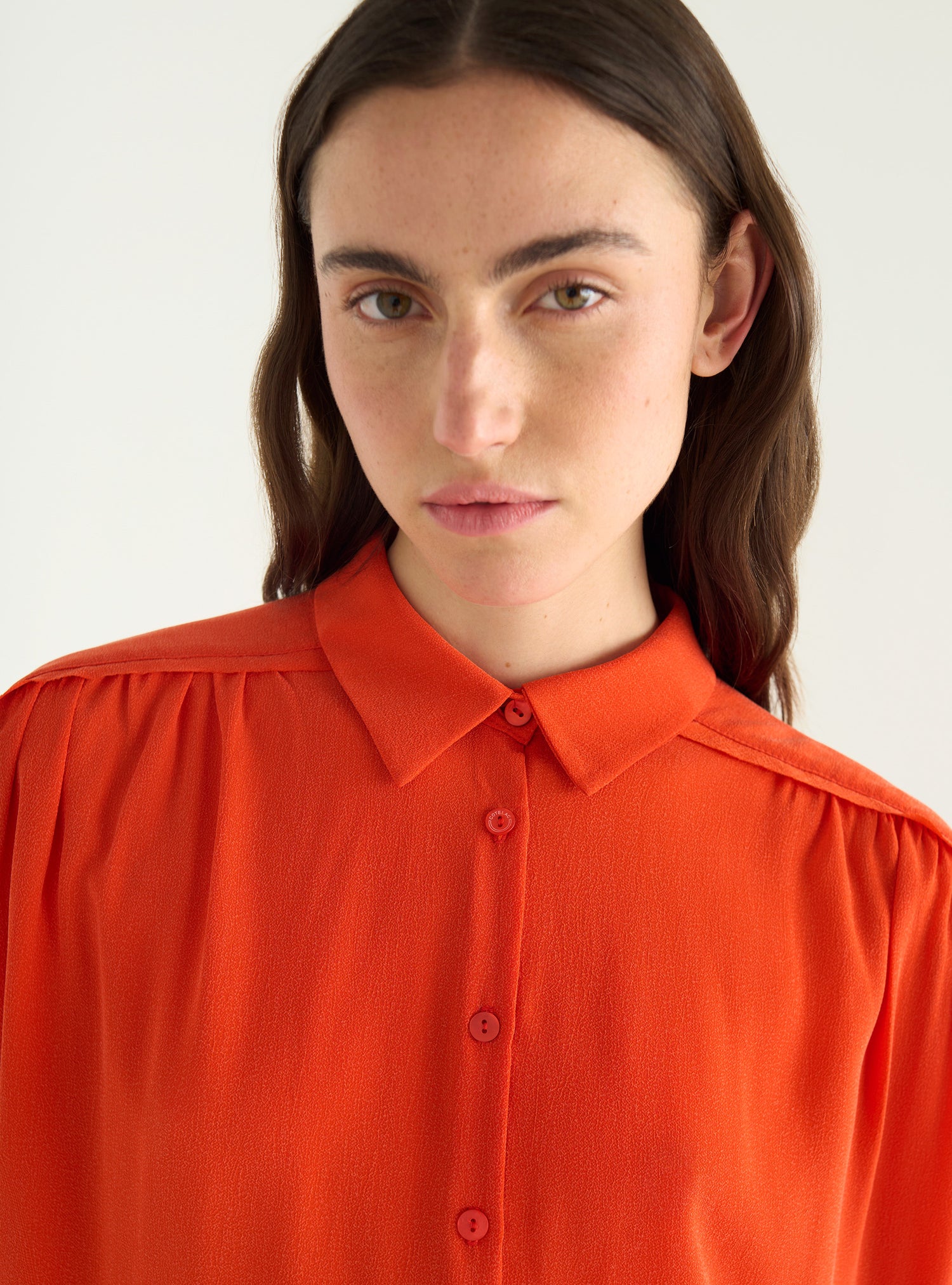 Loose cupro shirt