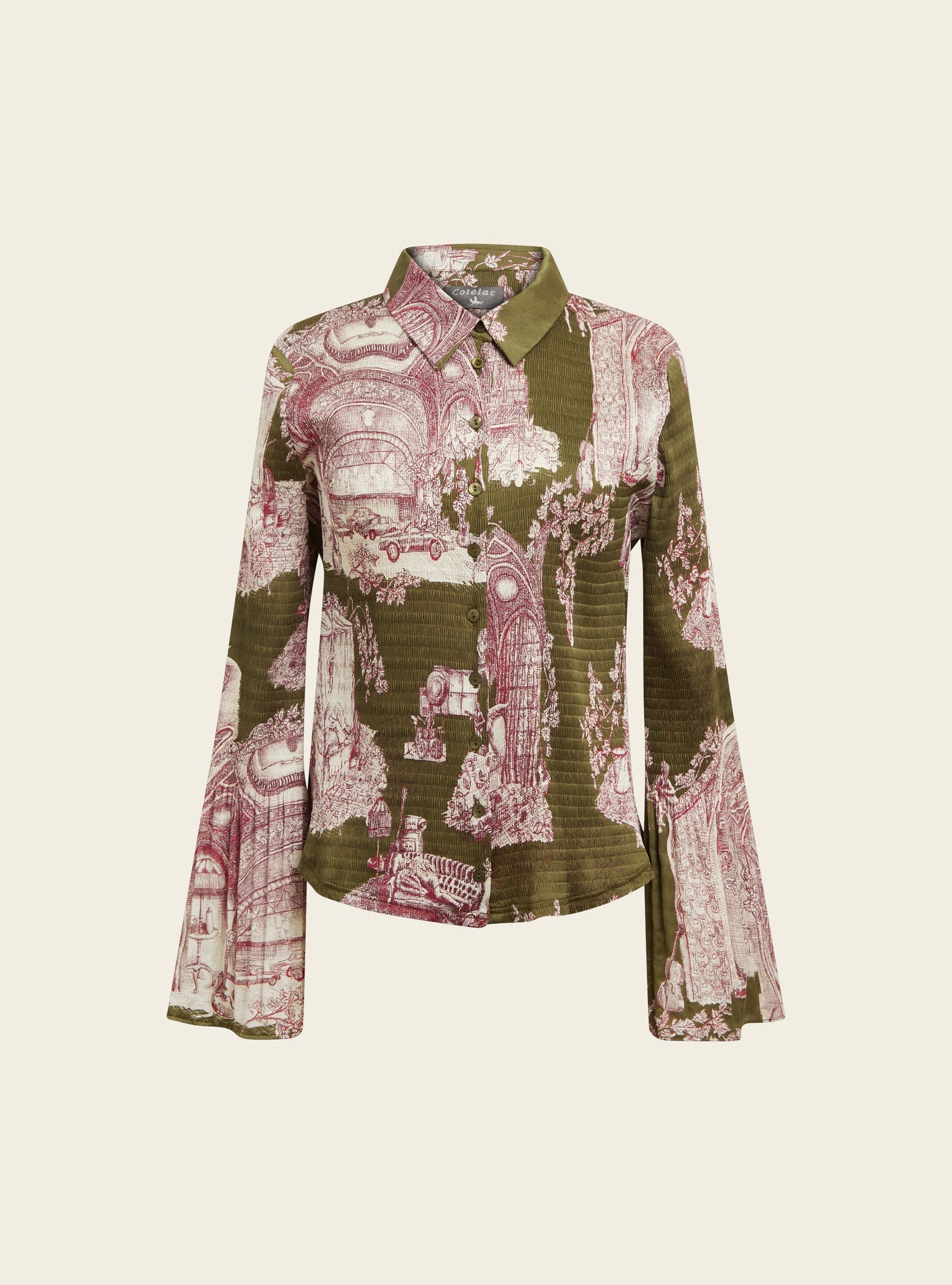 Chemise ajustée bouillonné Cotélac 