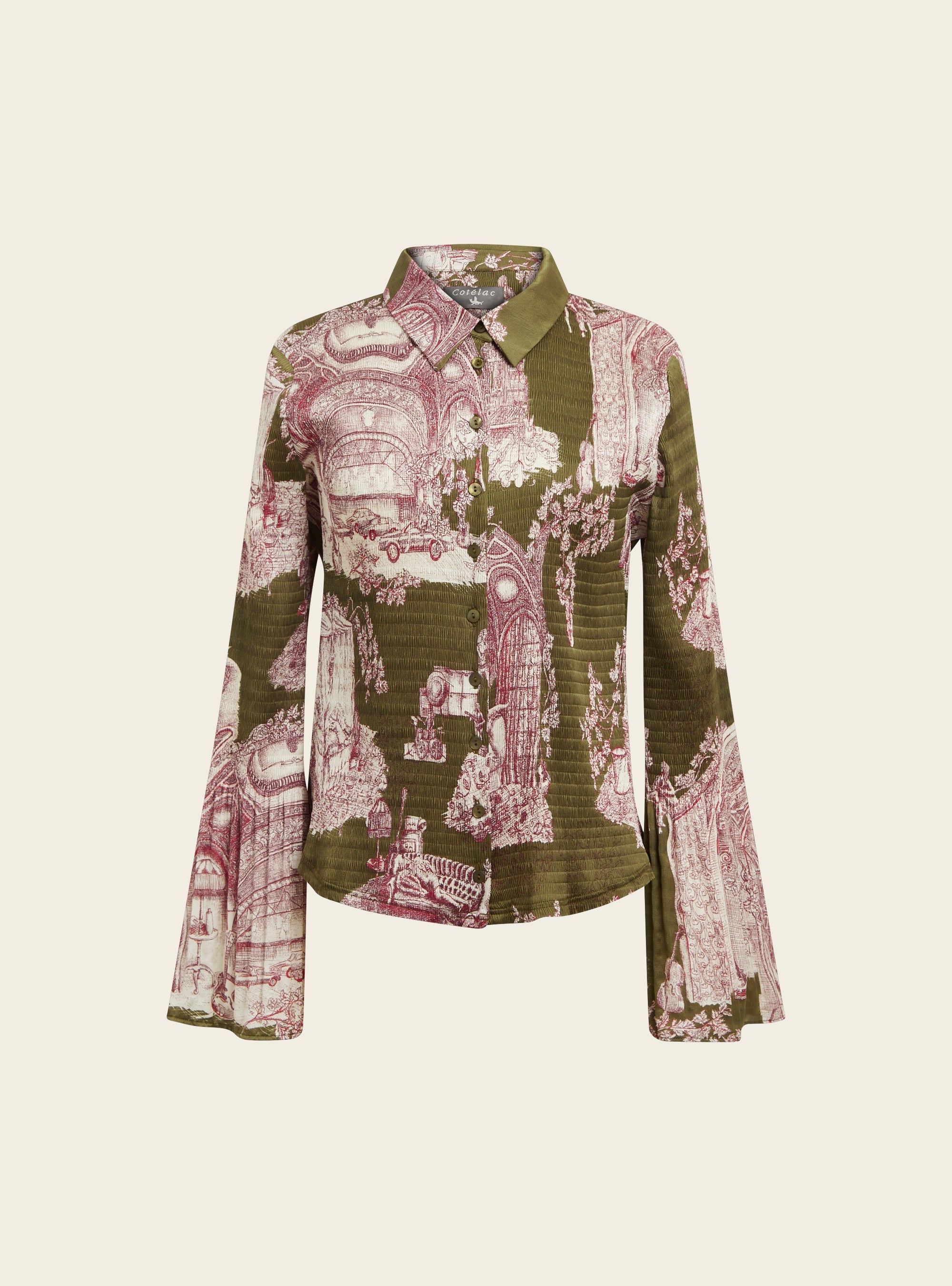 Chemise ajustée bouillonné Cotélac 