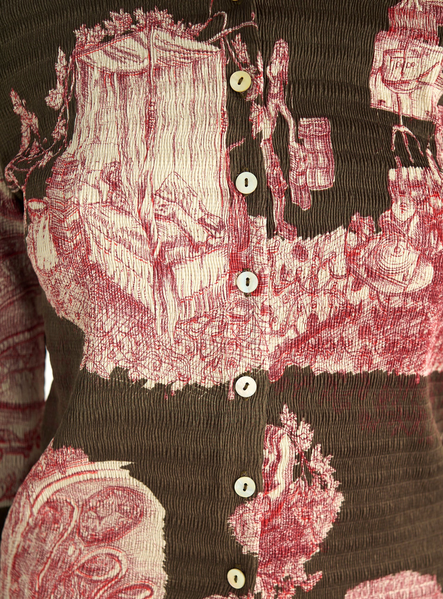 Tailliertes Bubble-Shirt