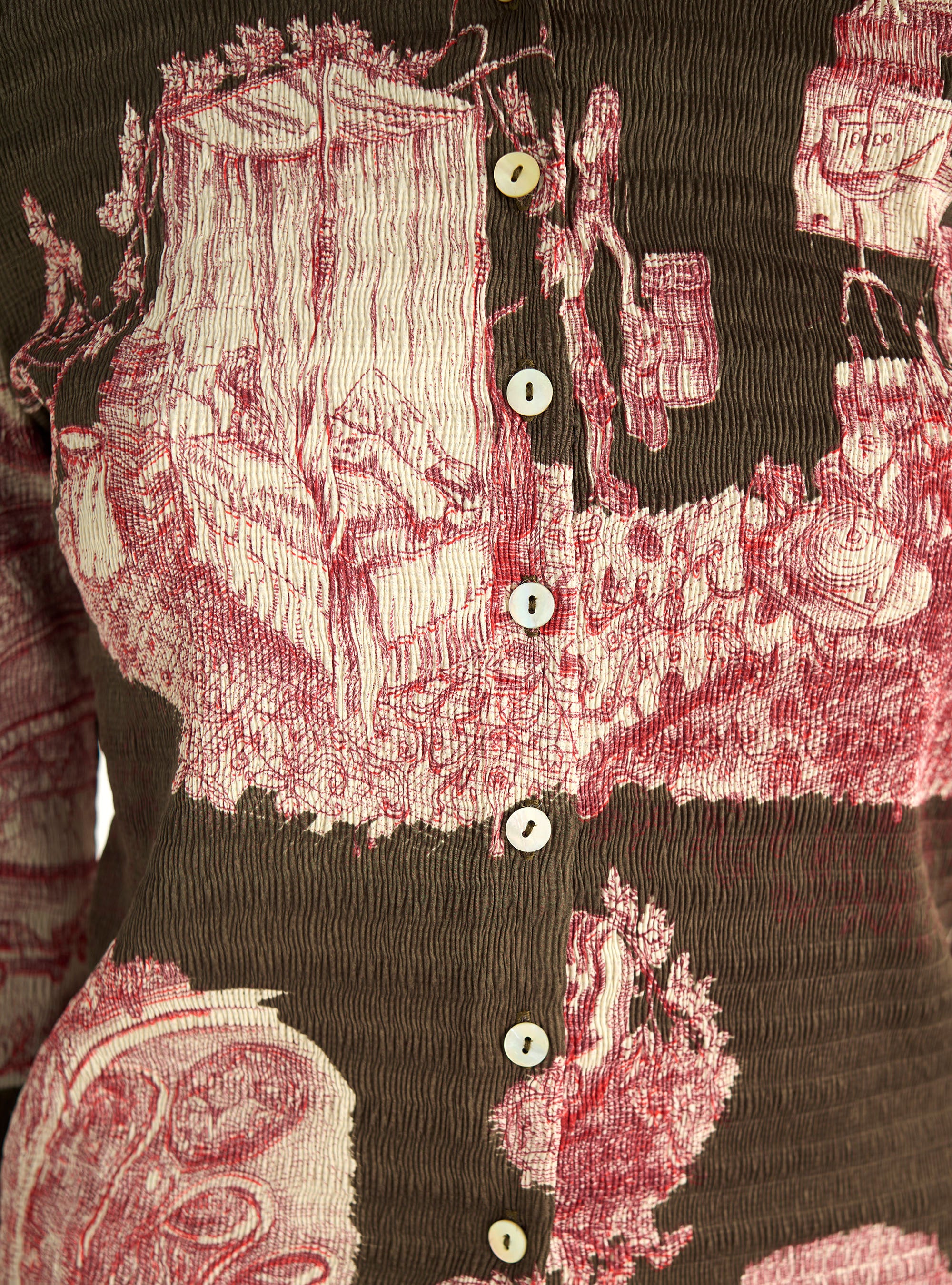 Tailliertes Bubble-Shirt