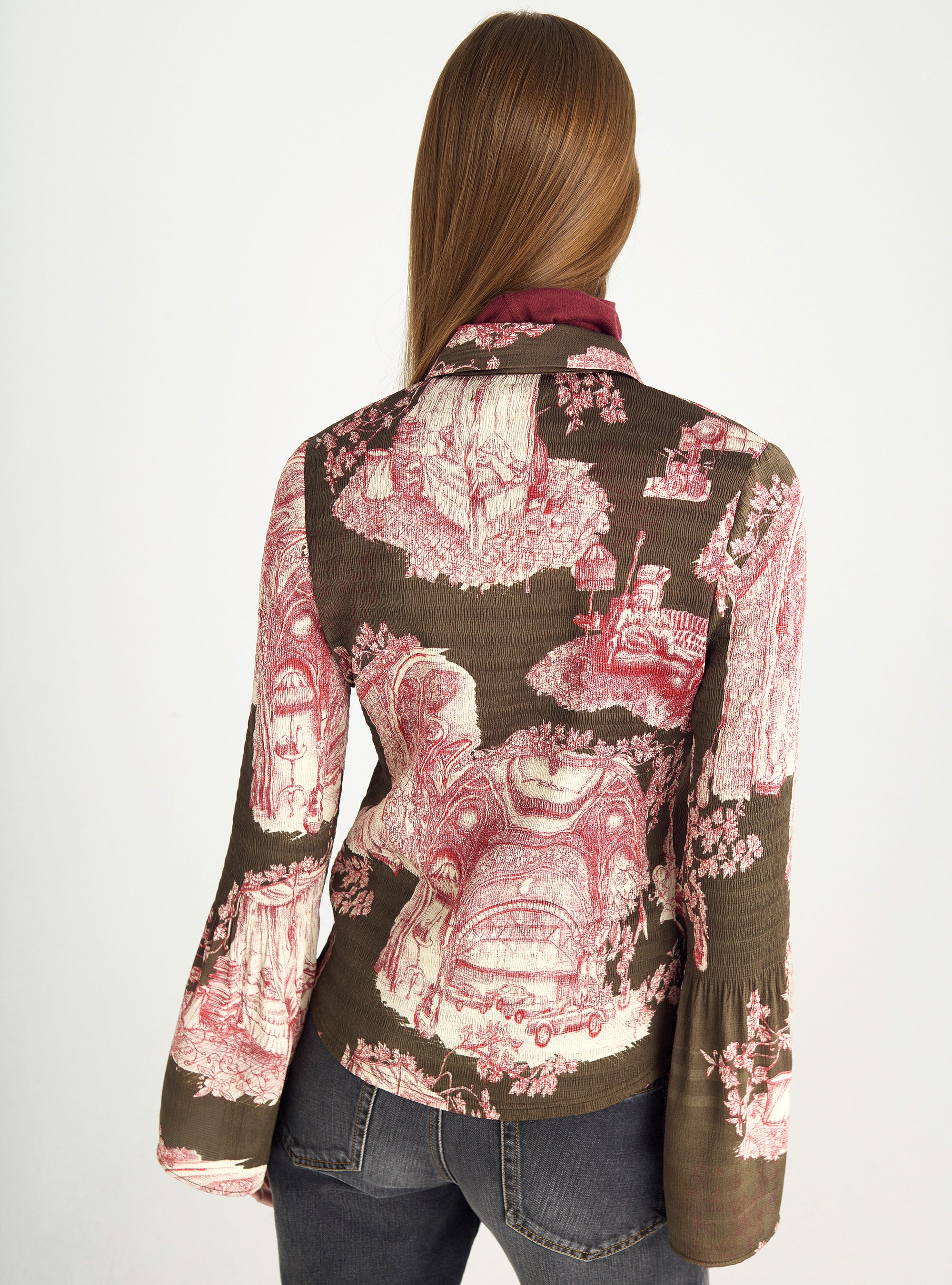 Tailliertes Bubble-Shirt