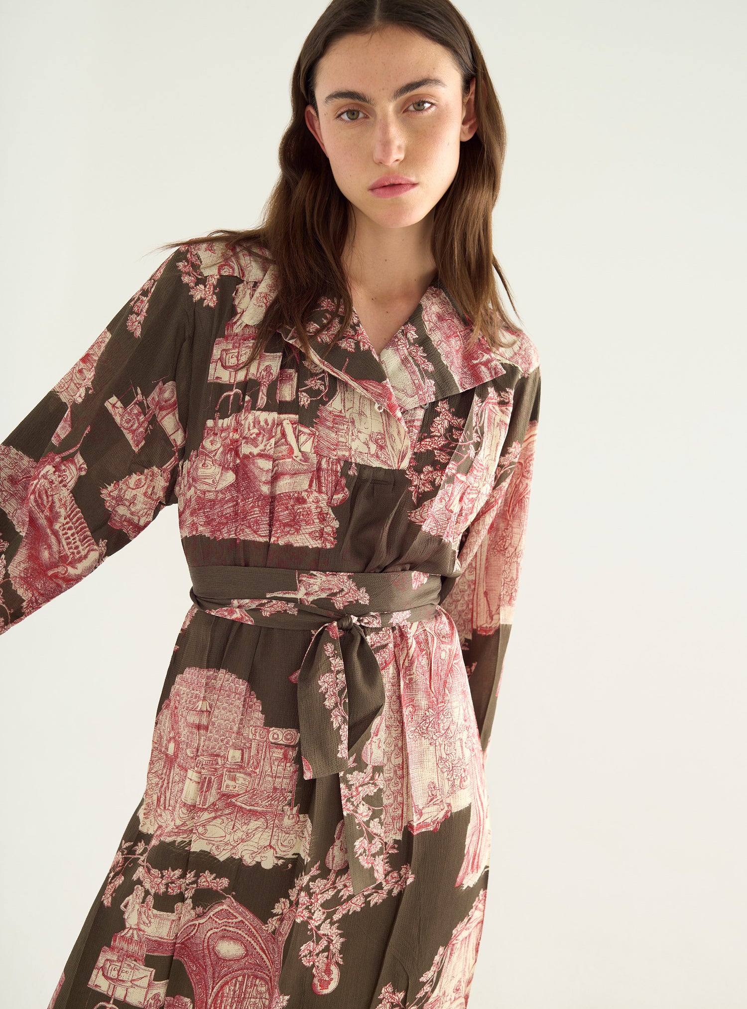 Kleid mit „Heart Strings“-Print