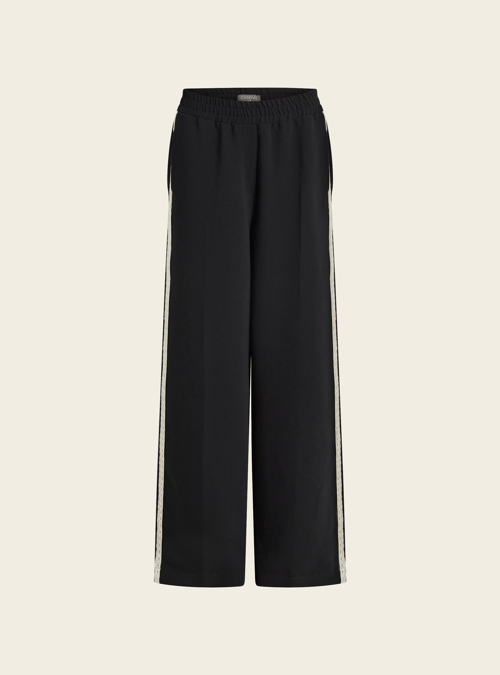 Pantalon large à taille élastiquée Cotélac 