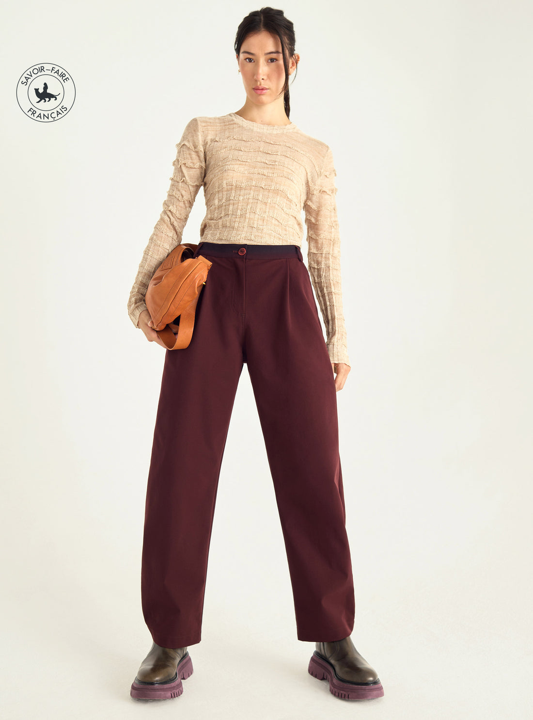 Barrel cut pants