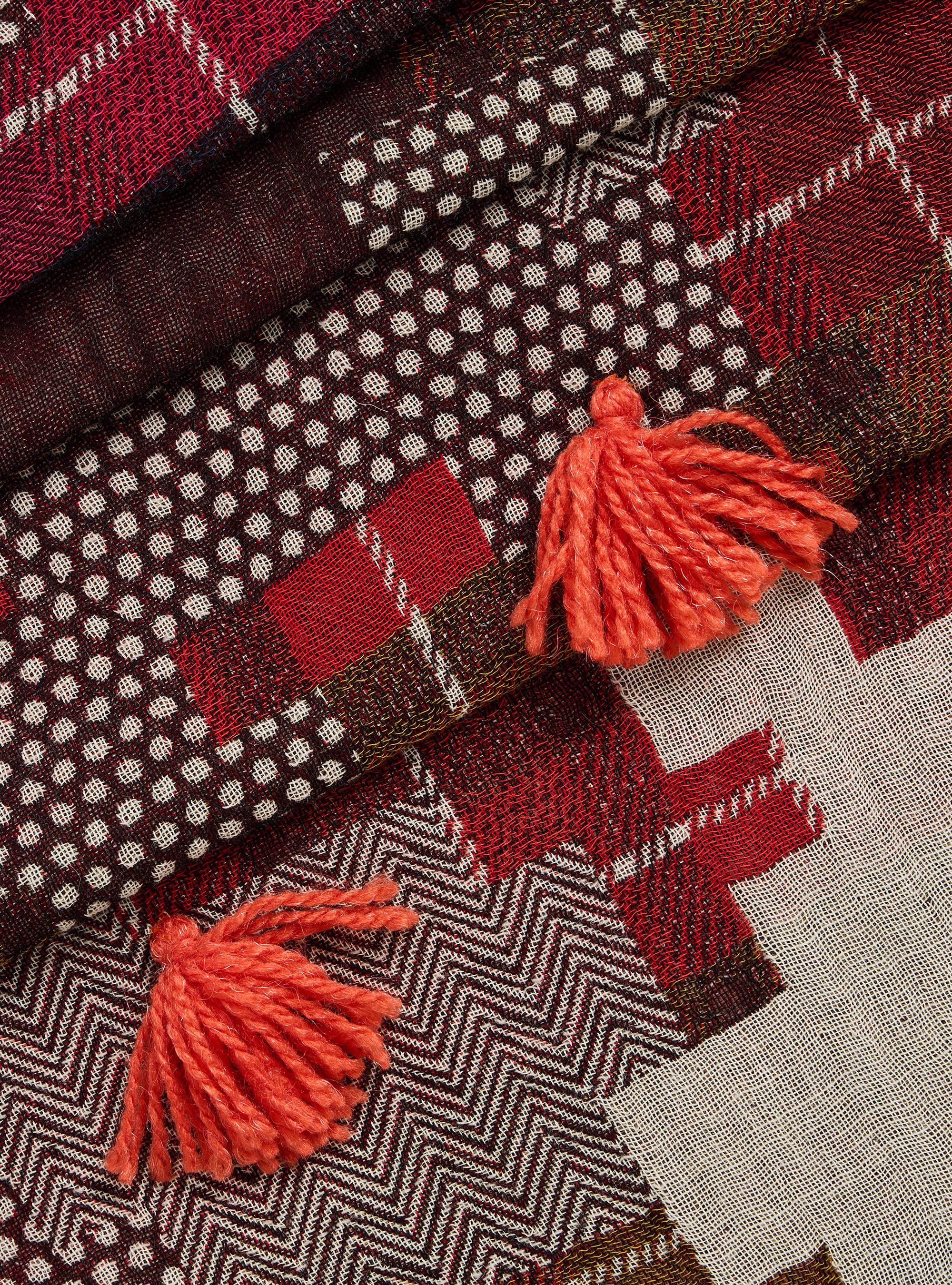 Écharpe jacquard colorée Cotélac 