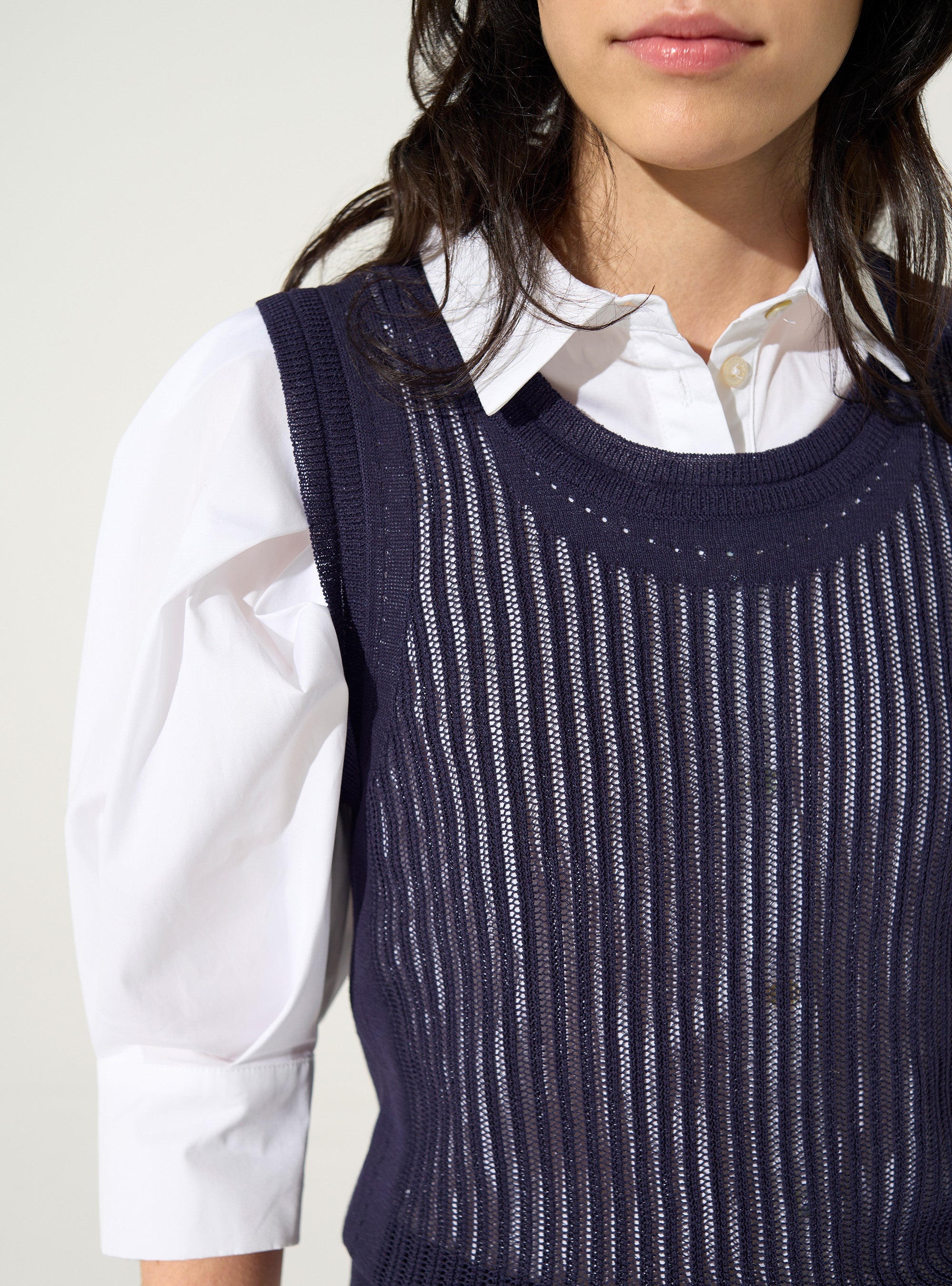 Débardeur en maille violet