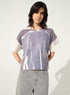 Blue sublimated fitted T-shirt