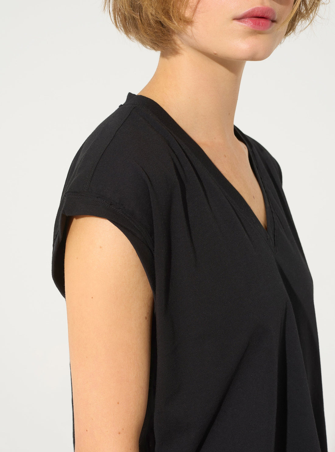 Schwarzes Tanktop aus Bio-Baumwolle