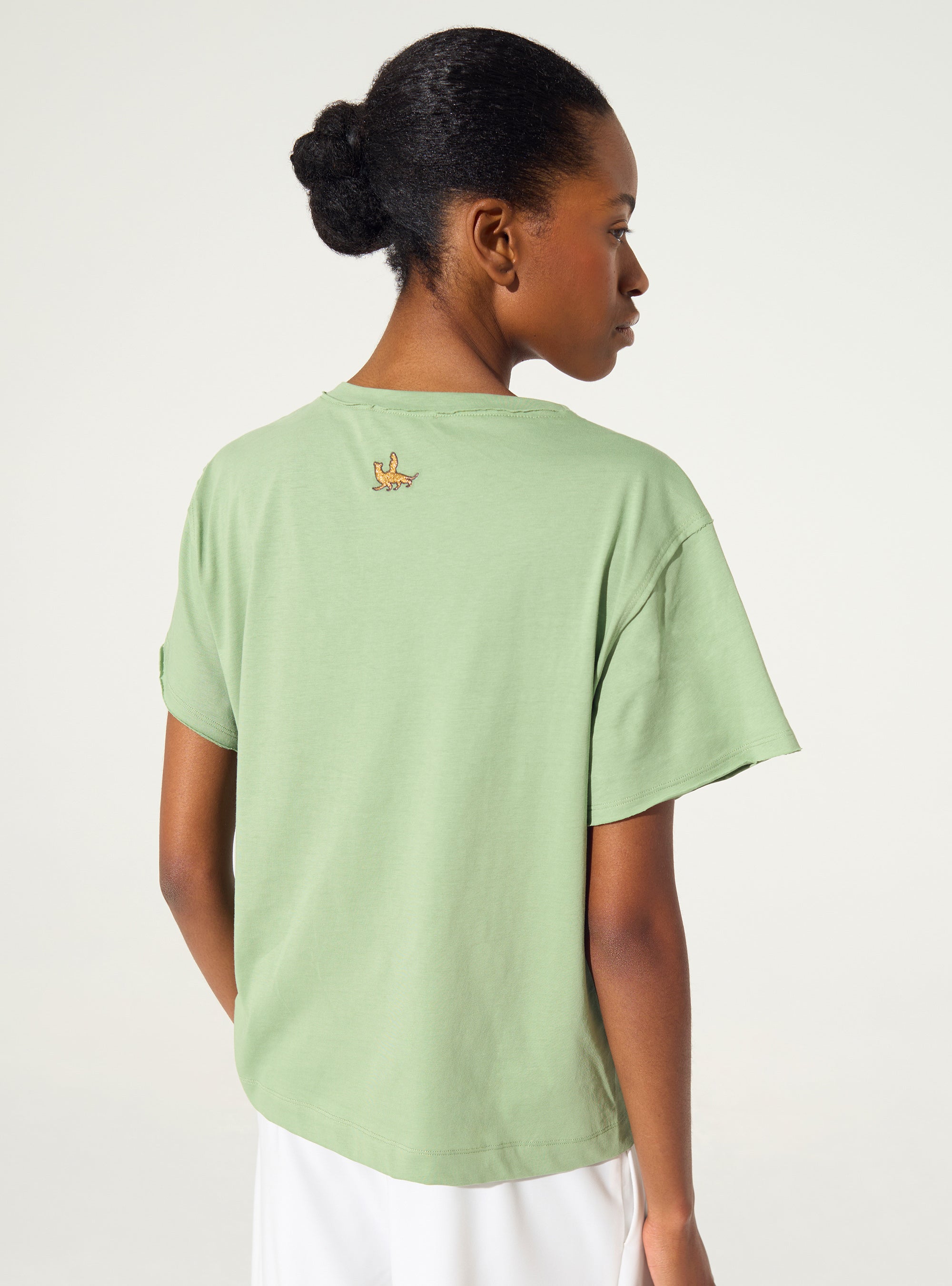 T-shirt en coton biologique vert