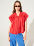 Chemise oversize rouge