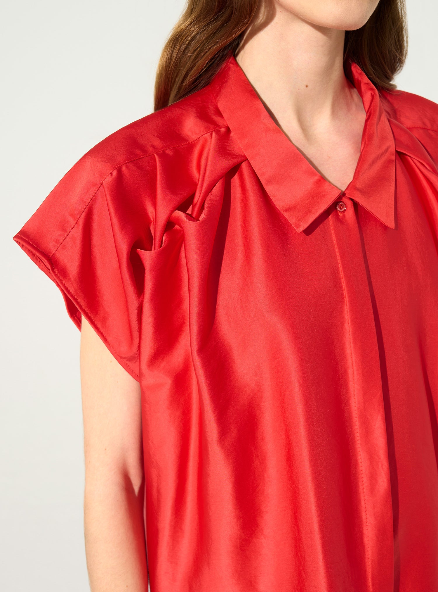 Chemise oversize rouge