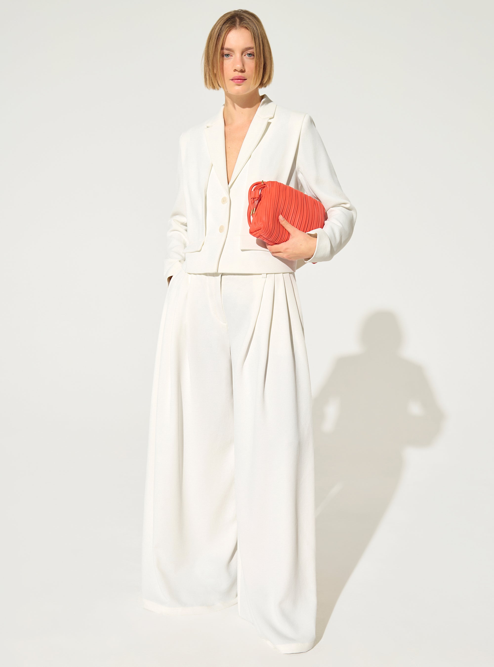 Veste droite blanche