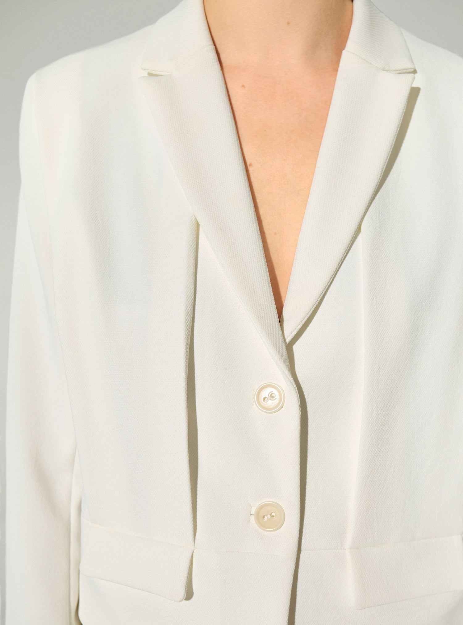 Veste droite blanche