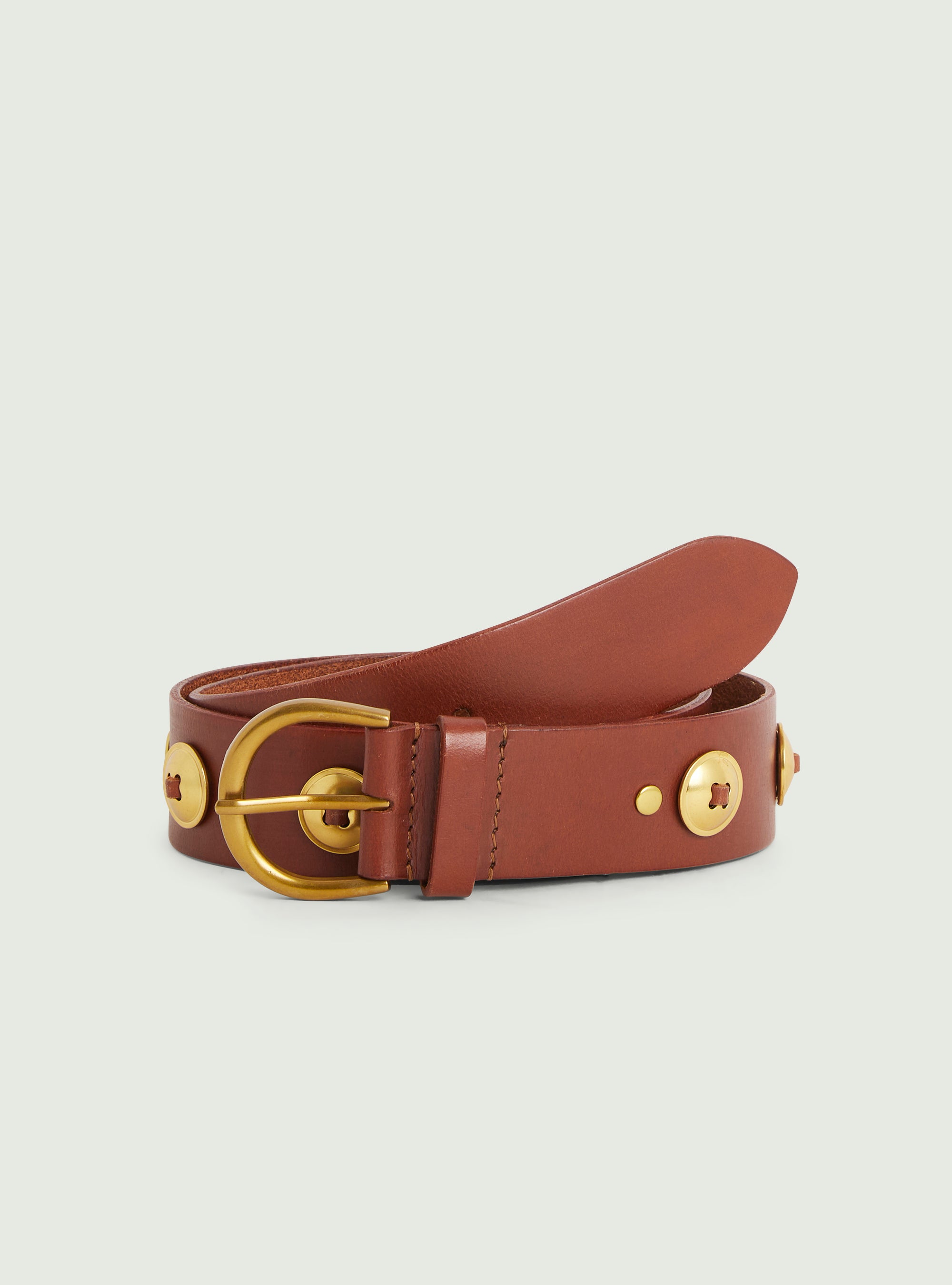 Ceinture en cuir marron
