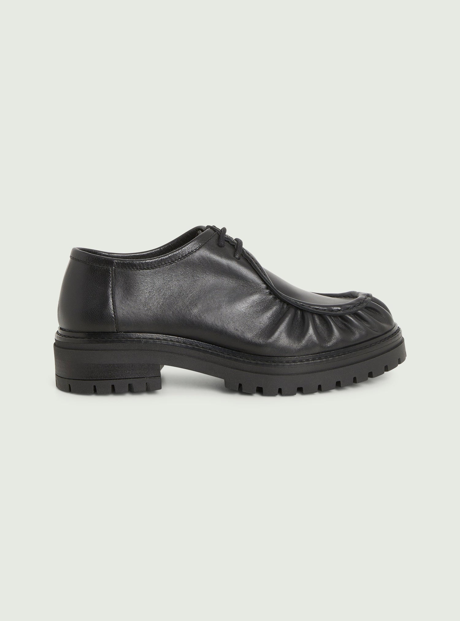 Derbies en cuir noir Cotélac 