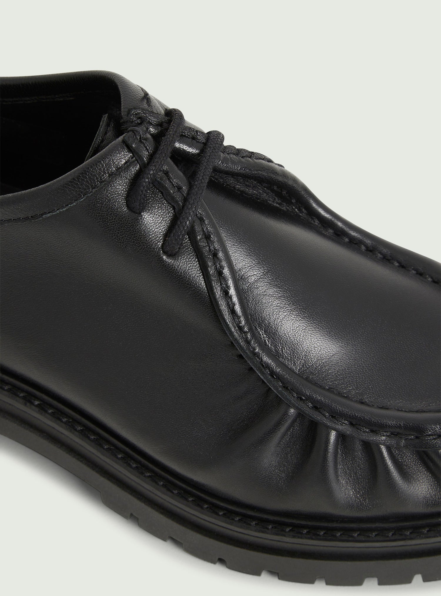 Derbies en cuir noir Cotélac 