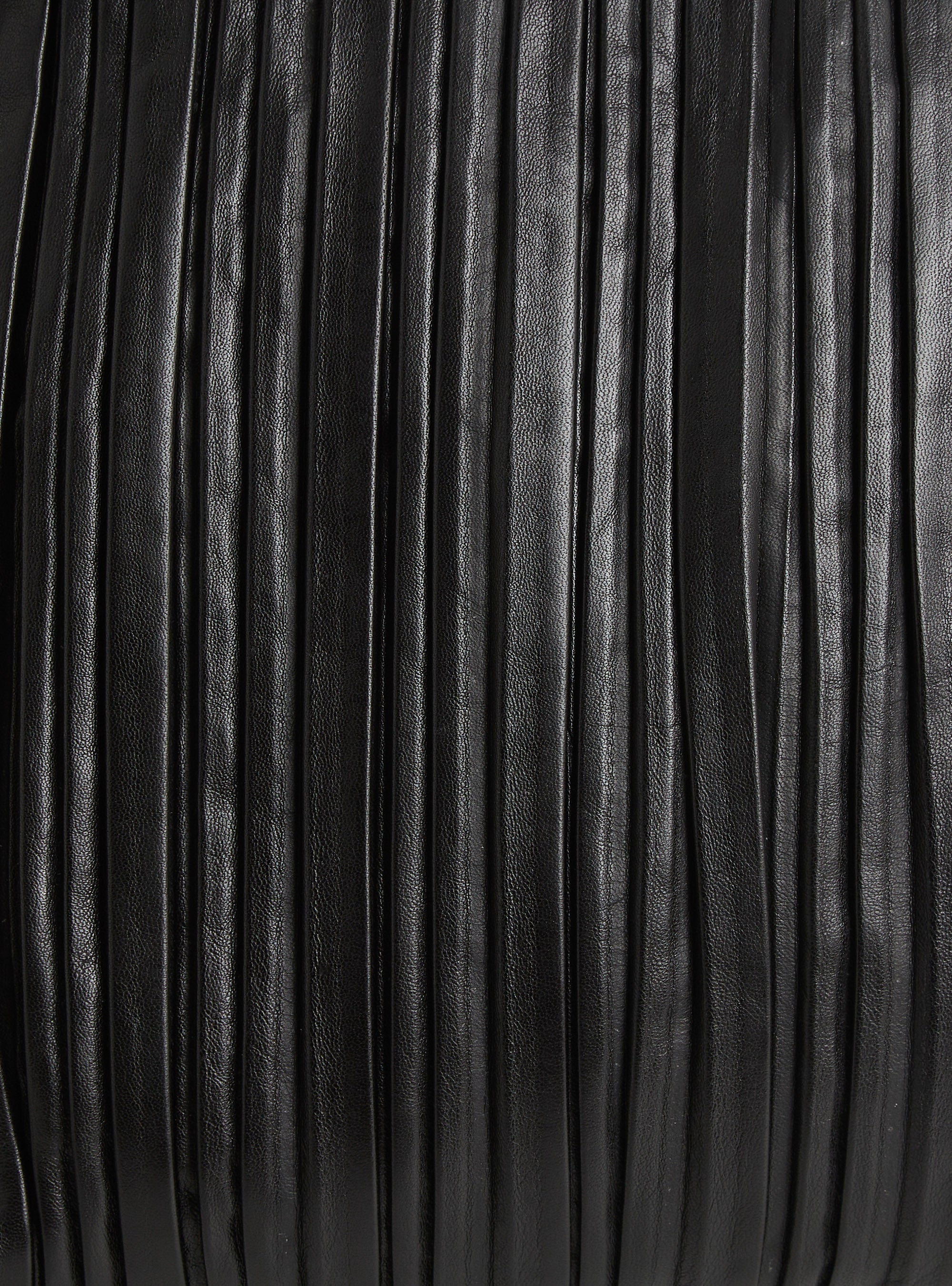 Schwarze Ledertasche