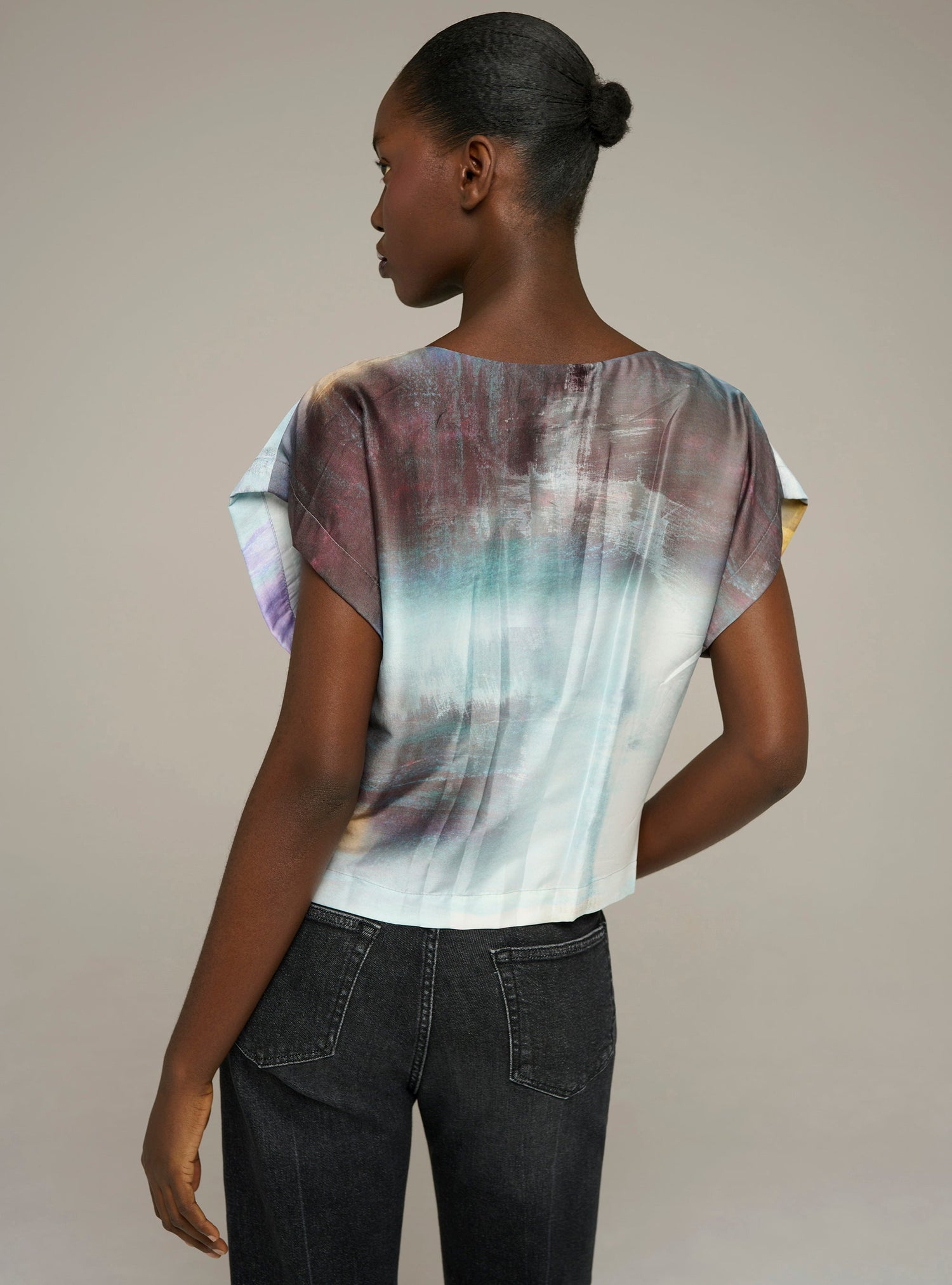 Cotélac blouse droite imprimée