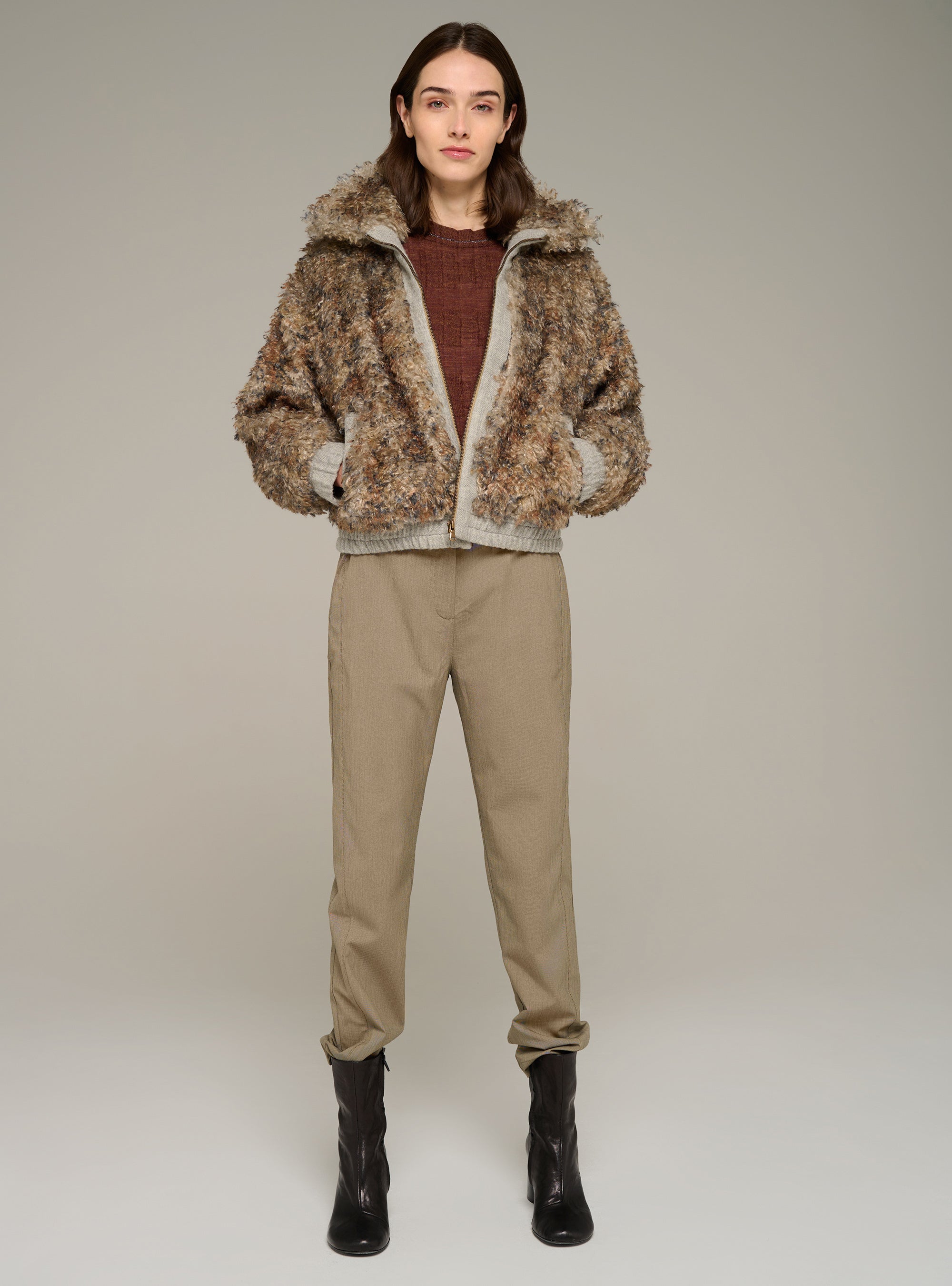 Cotélac pantalon droit à rayures