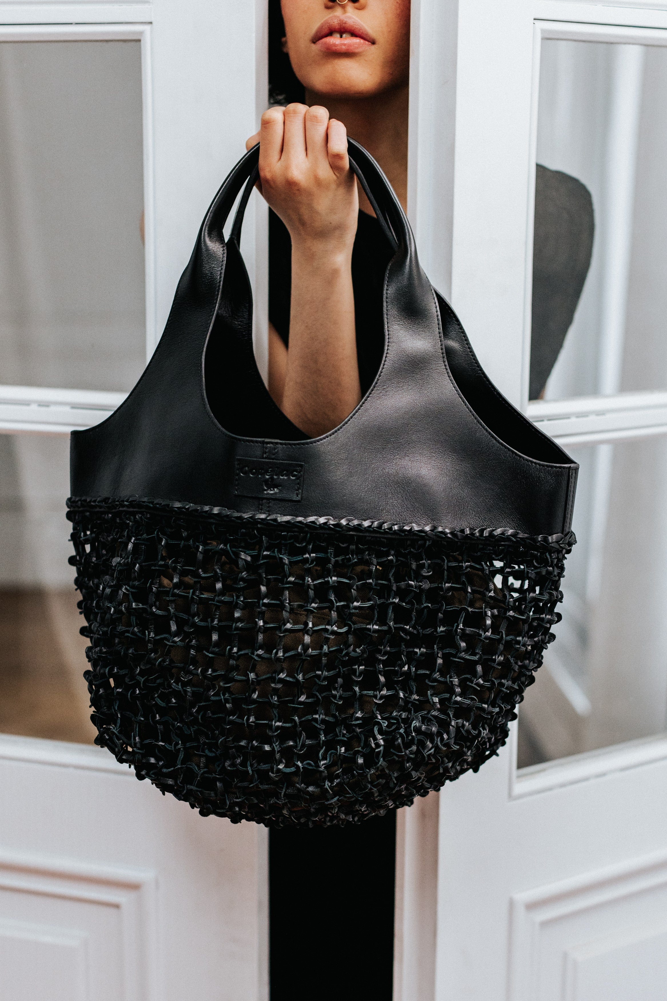 Maxi-Ledertasche